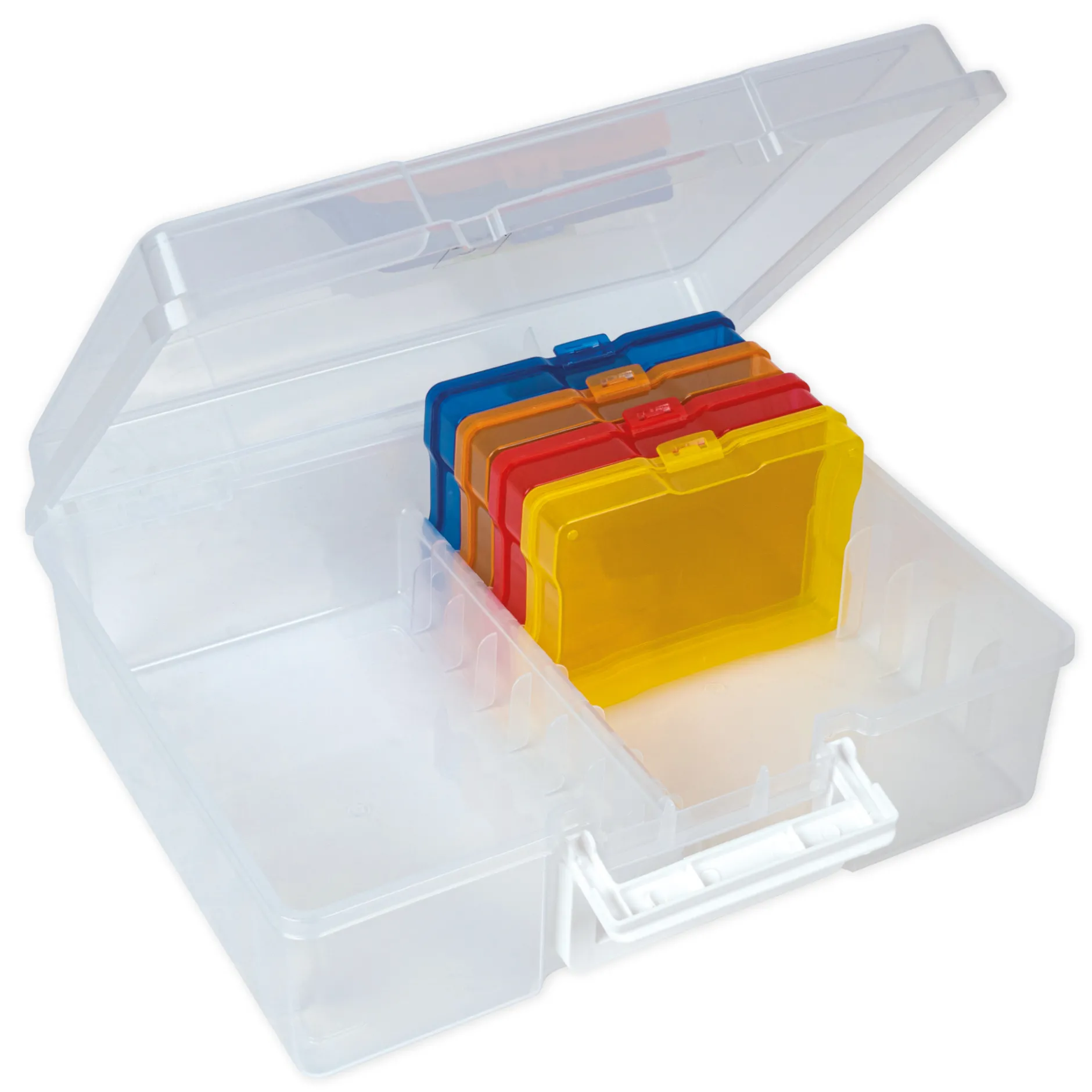 TimeTEX Klappdeckel-Boxen im Koffer, farbig, 17-tlg.