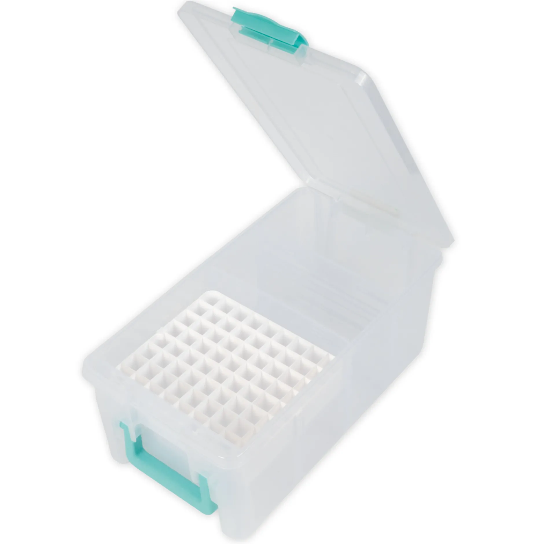 TimeTEX Klappdeckel-Box mit Stifte-Einsatz, transparent