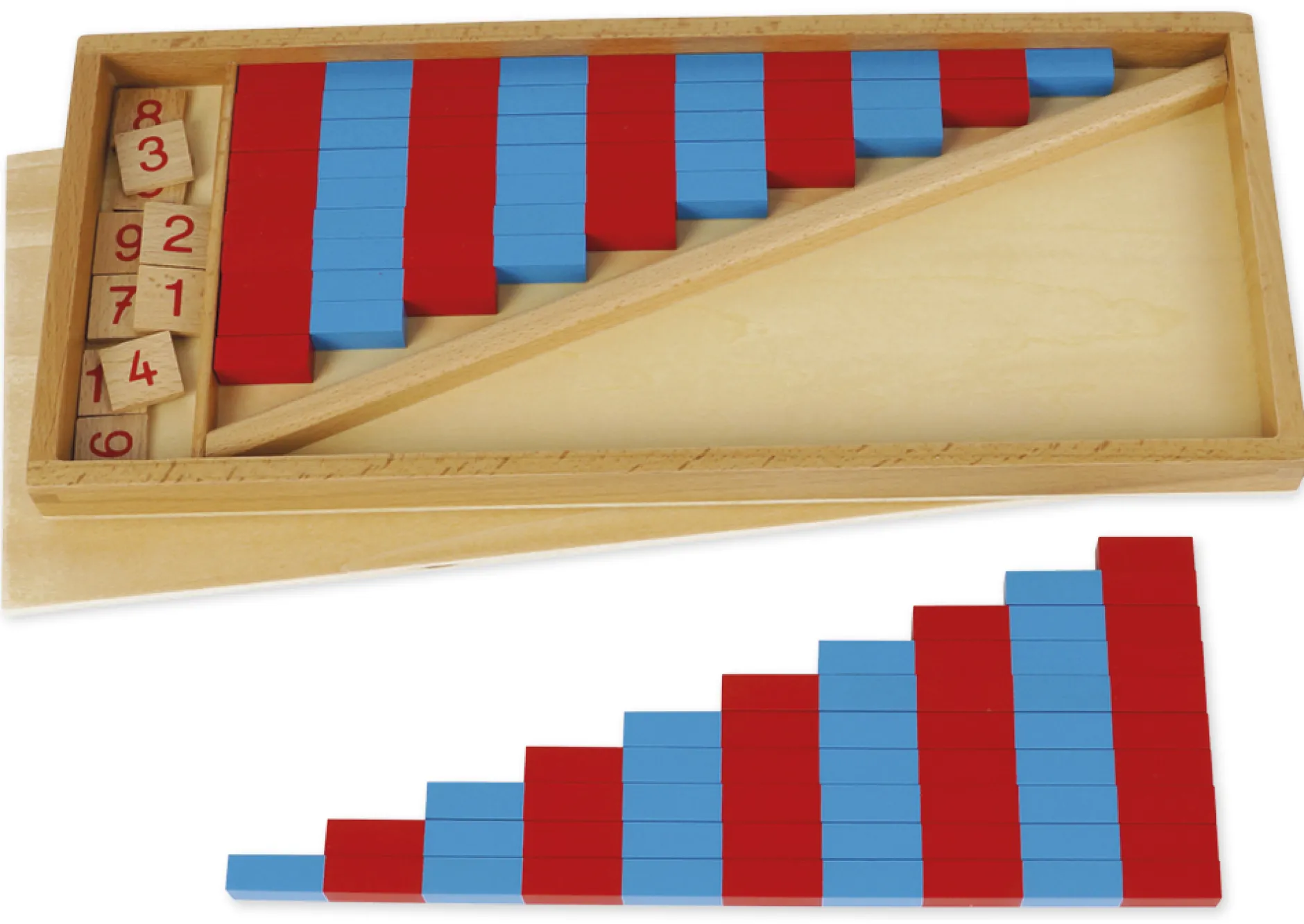 TimeTEX Kleine Numerische Stangen "Montessori Premium"
