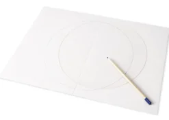 TimeTEX Kunststoffkreis zum Aufmalen der beiden Erdkugelhälften 