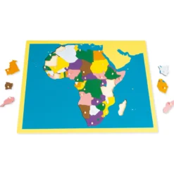 TimeTEX Puzzlekarte Afrika "Montessori Premium"