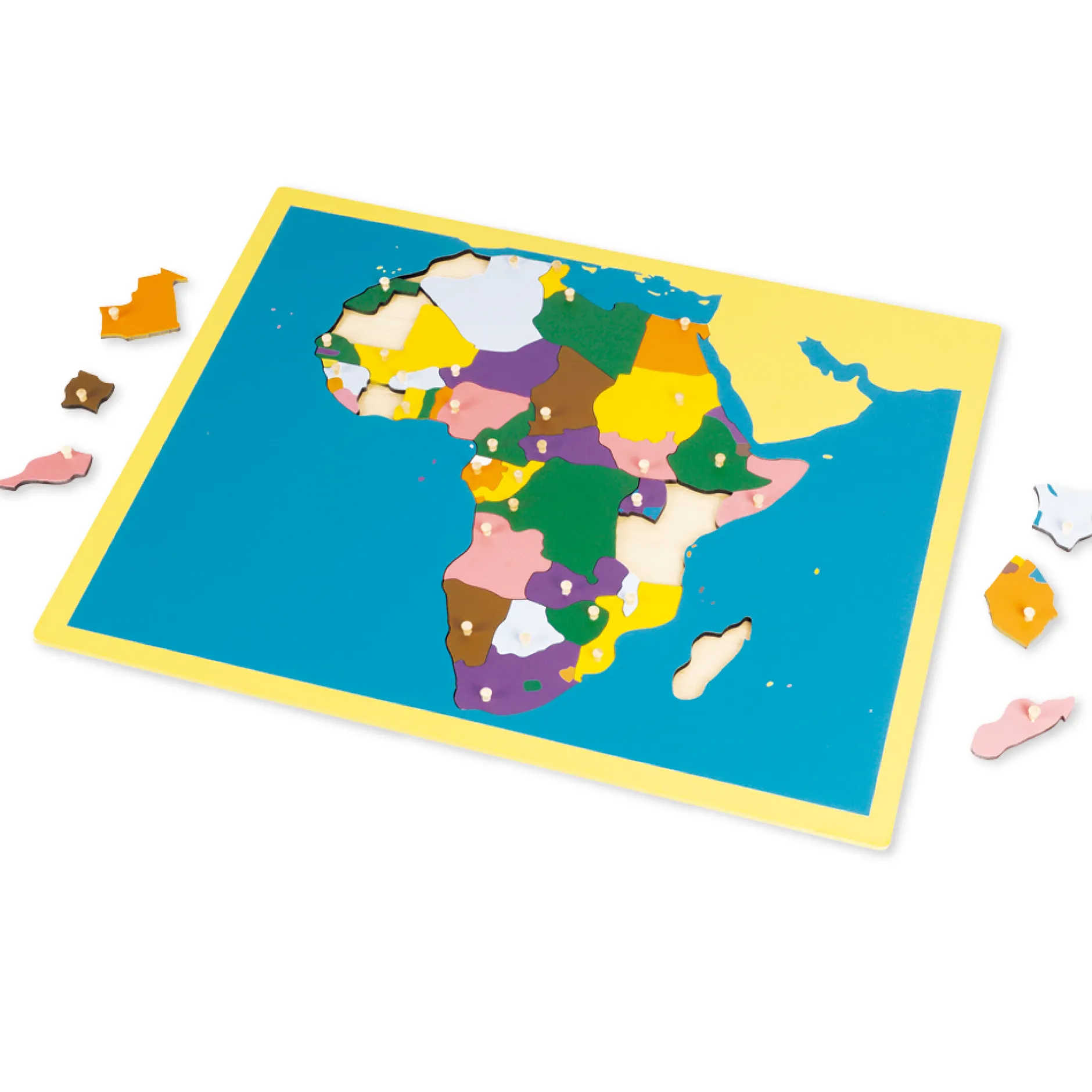 TimeTEX Puzzlekarte Afrika "Montessori Premium"