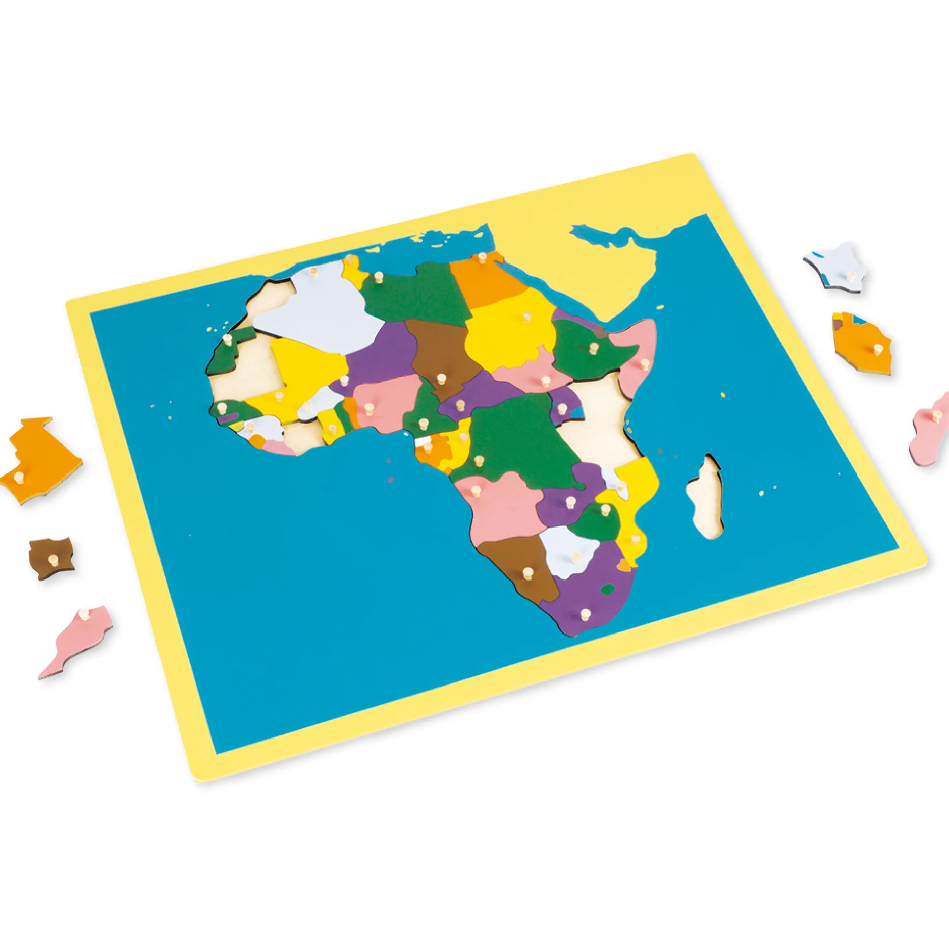 TimeTEX Puzzlekarte Afrika "Montessori Premium"