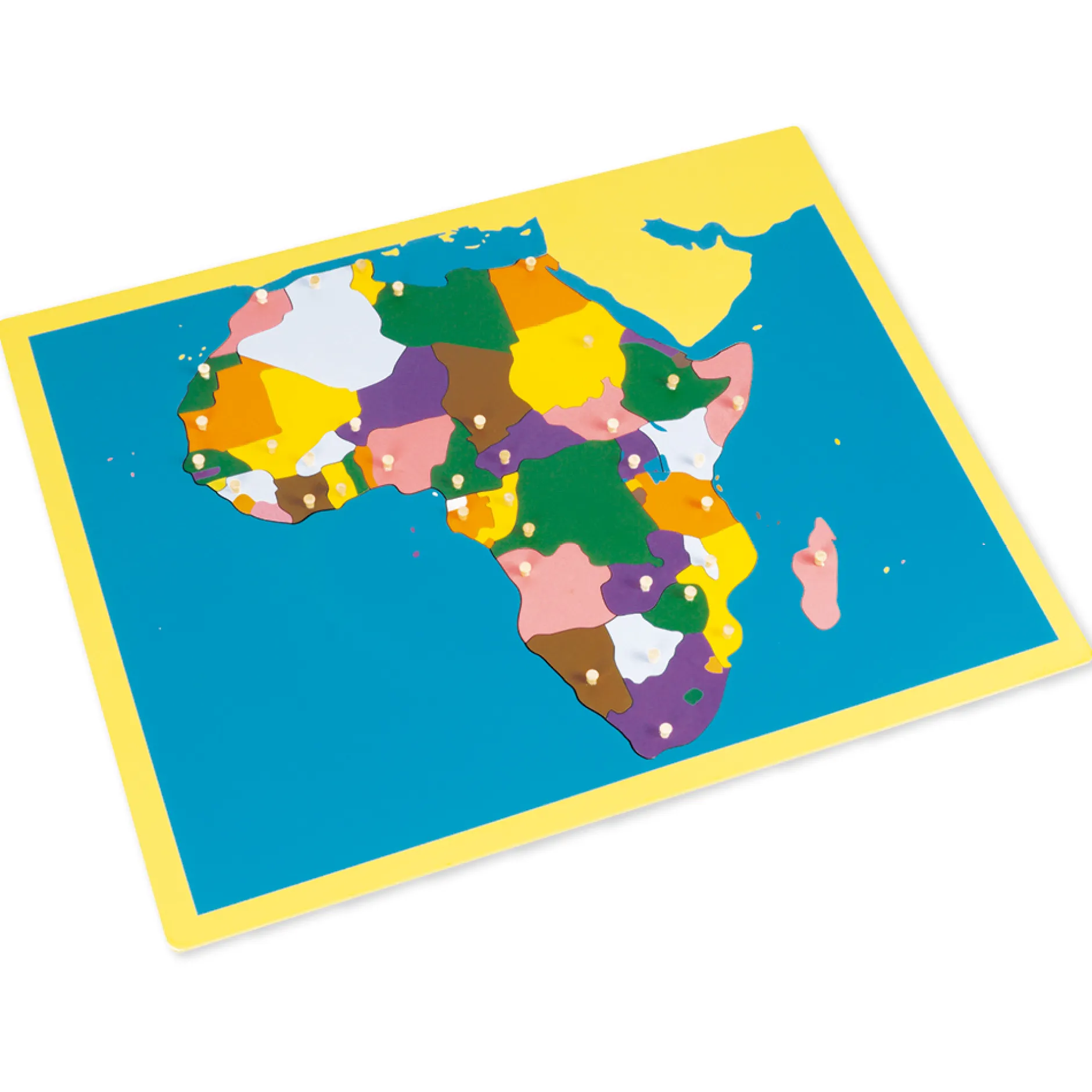 TimeTEX Puzzlekarte Afrika "Montessori Premium"