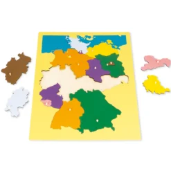 TimeTEX Puzzlekarte Deutschland "Montessori Premium"
