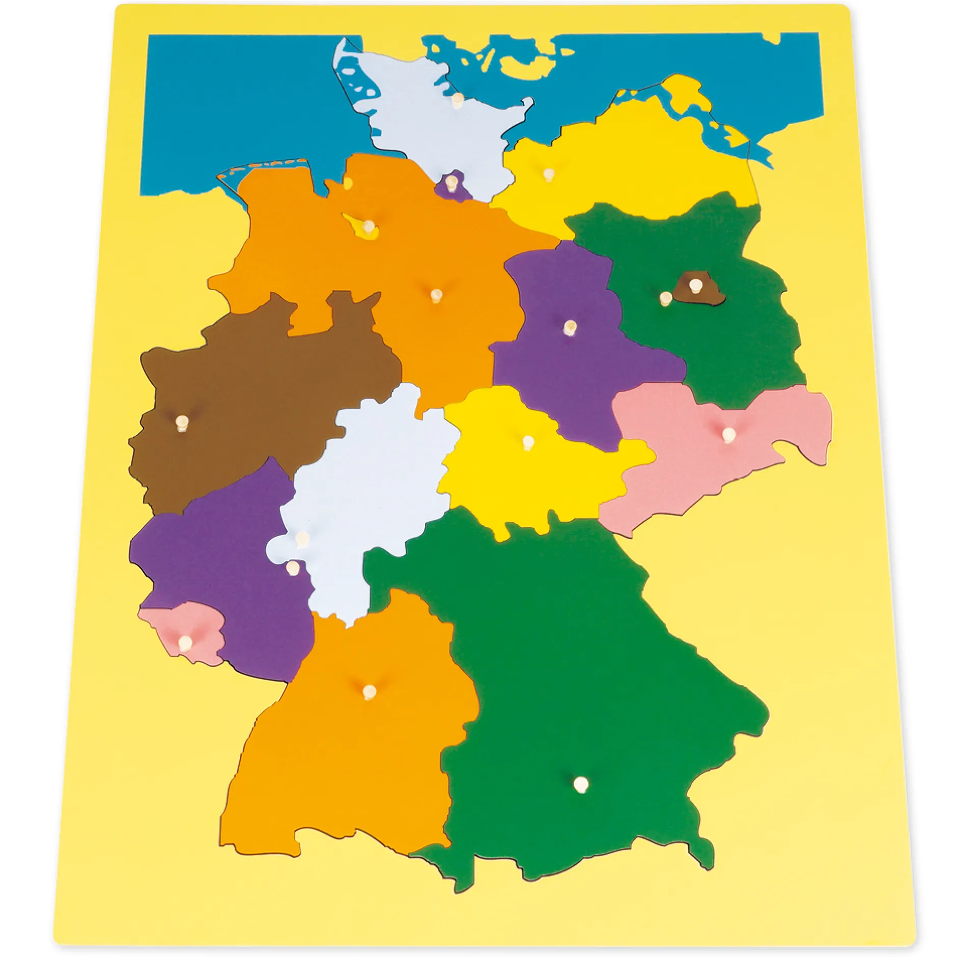 TimeTEX Puzzlekarte Deutschland "Montessori Premium"