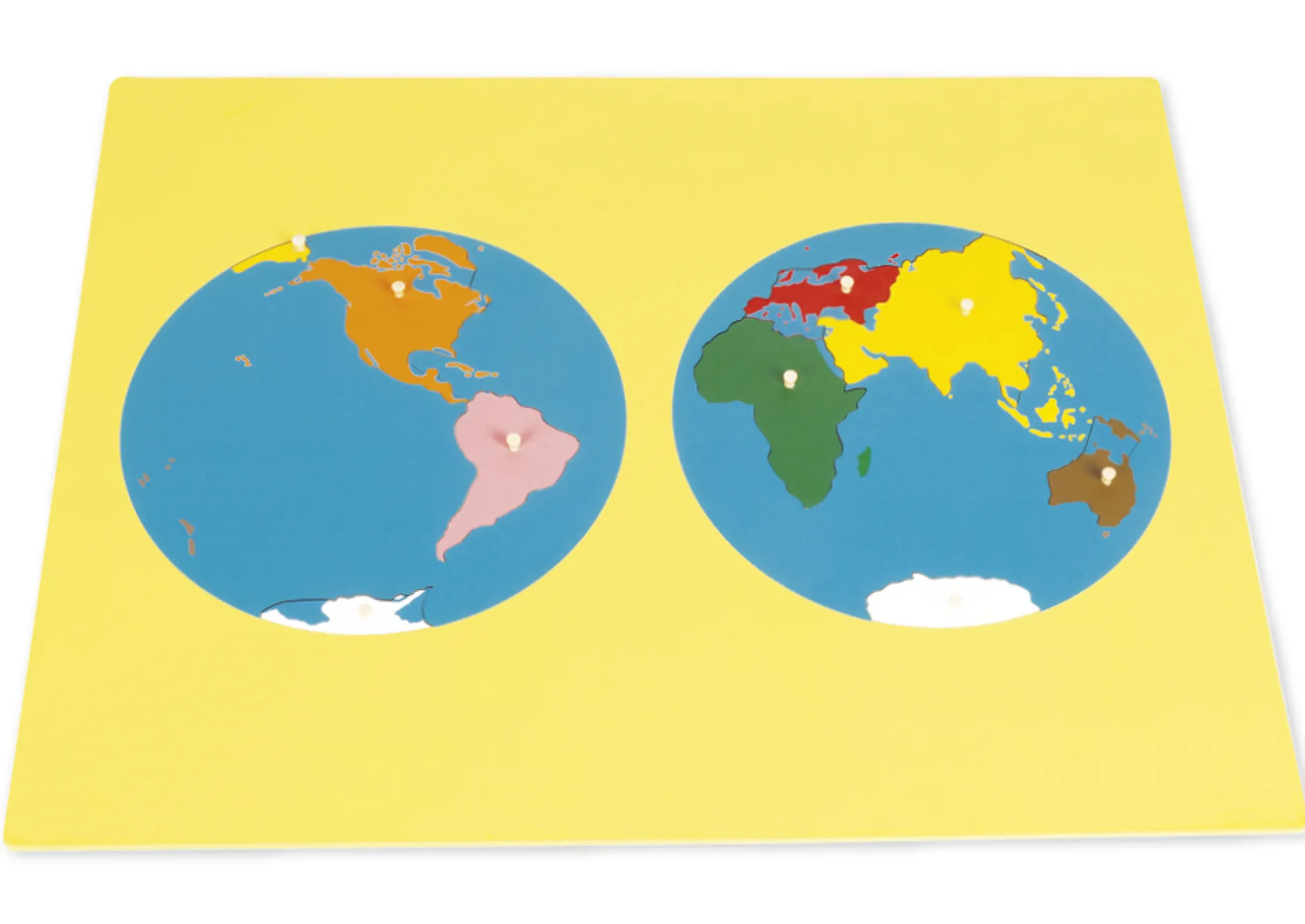 TimeTEX Puzzlekarte Erdteile "Montessori Premium"
