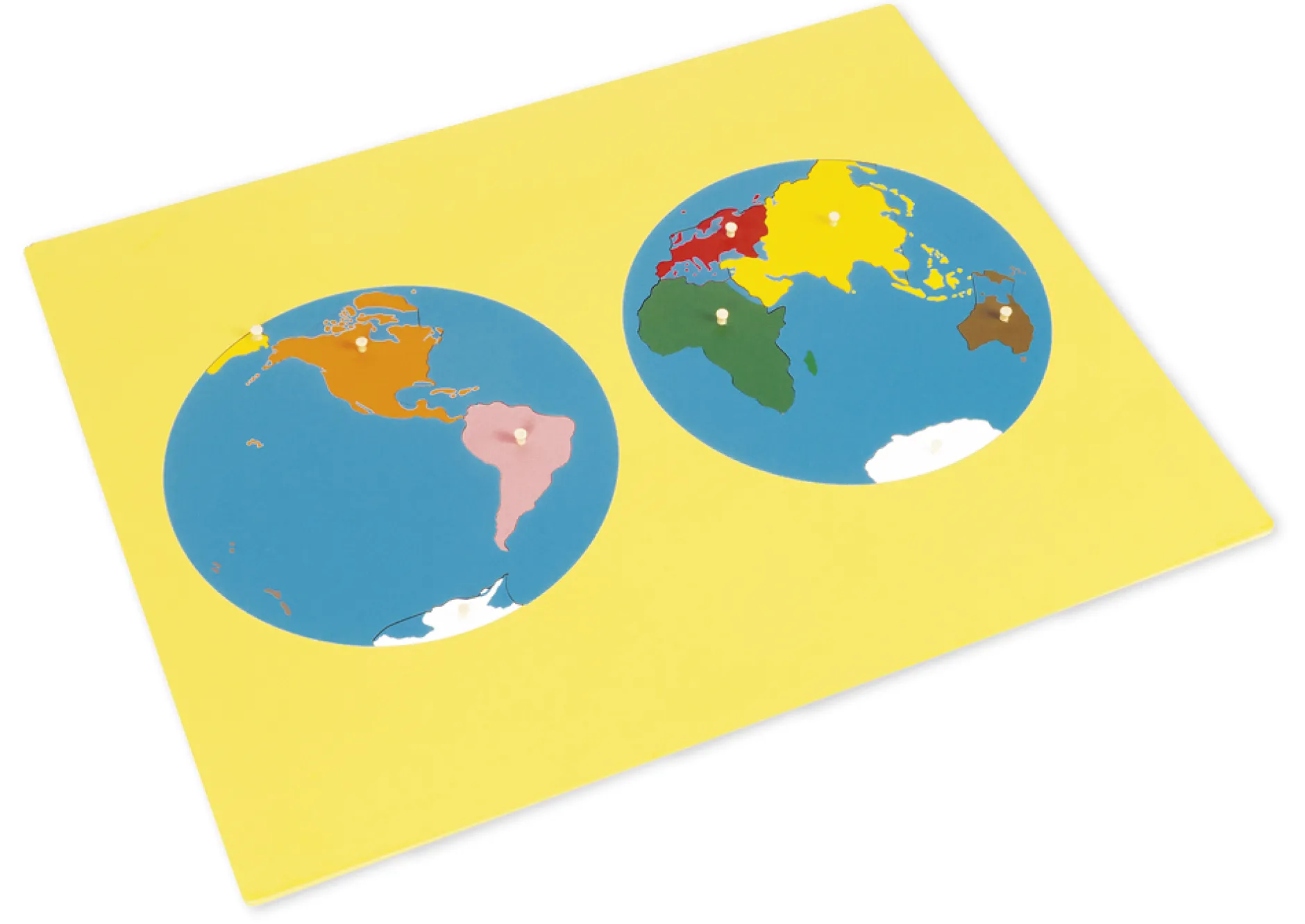 TimeTEX Puzzlekarte Erdteile "Montessori Premium"