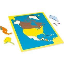 TimeTEX Puzzlekarte Nordamerika