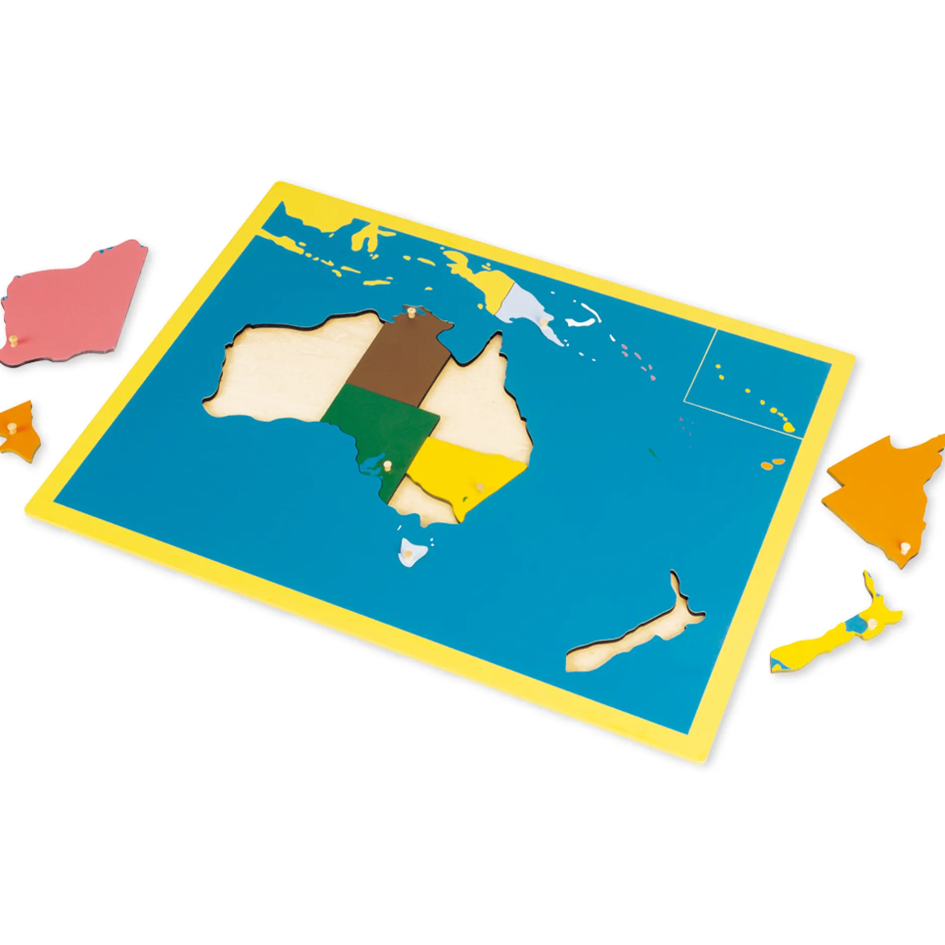 TimeTEX Puzzlekarte Ozeanien "Montessori Premium"