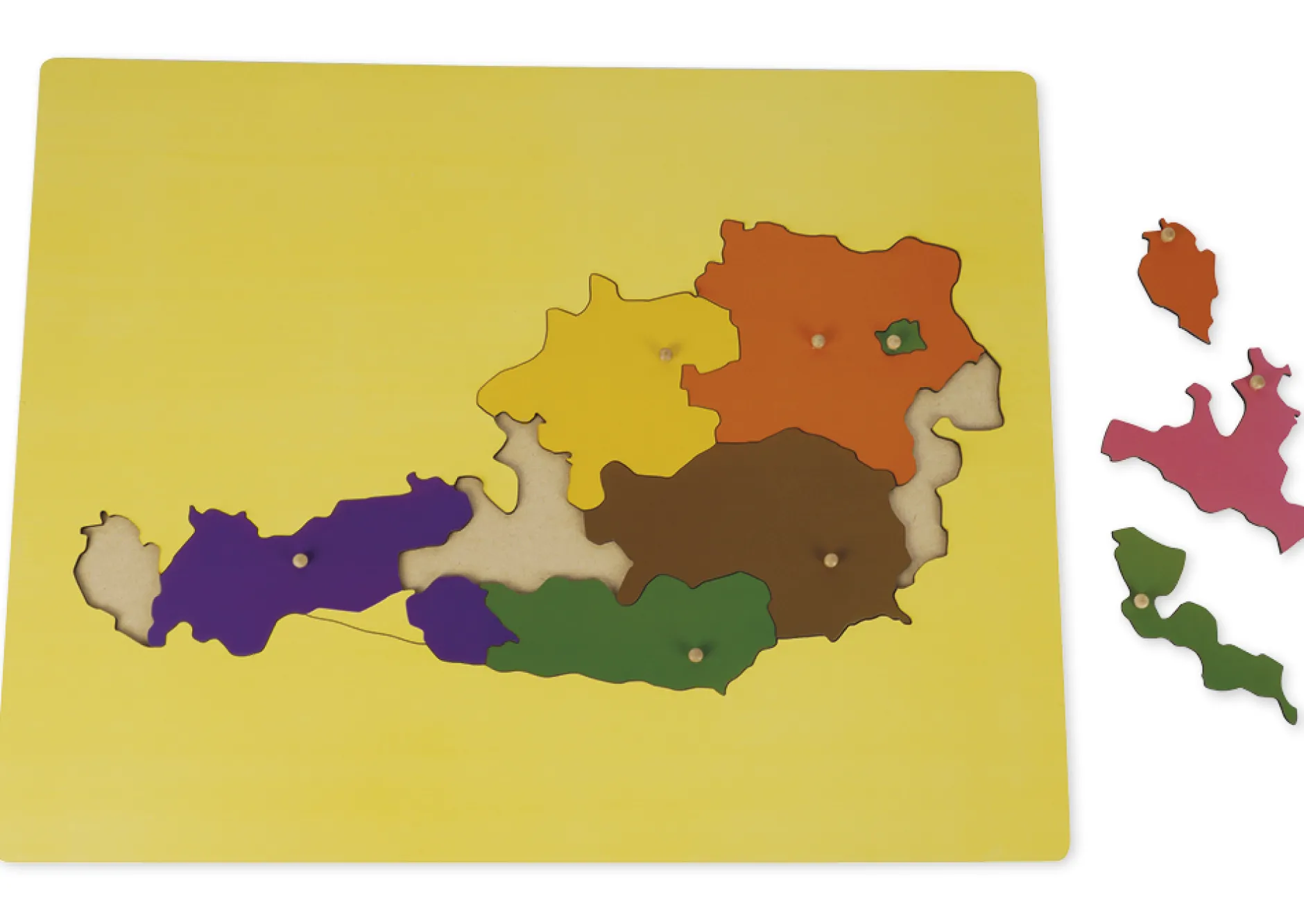 TimeTEX Puzzlekarte Österreich "Montessori Premium"