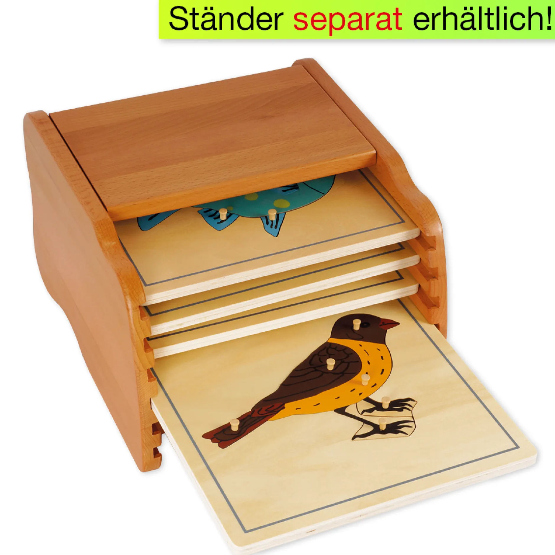 TimeTEX Puzzle Vogel "Montessori Premium"