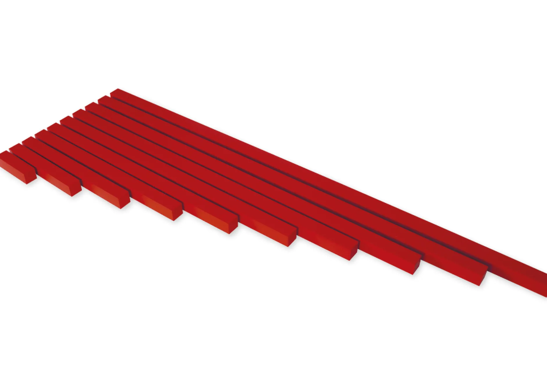 TimeTEX Rote Stangen "Montessori Premium"