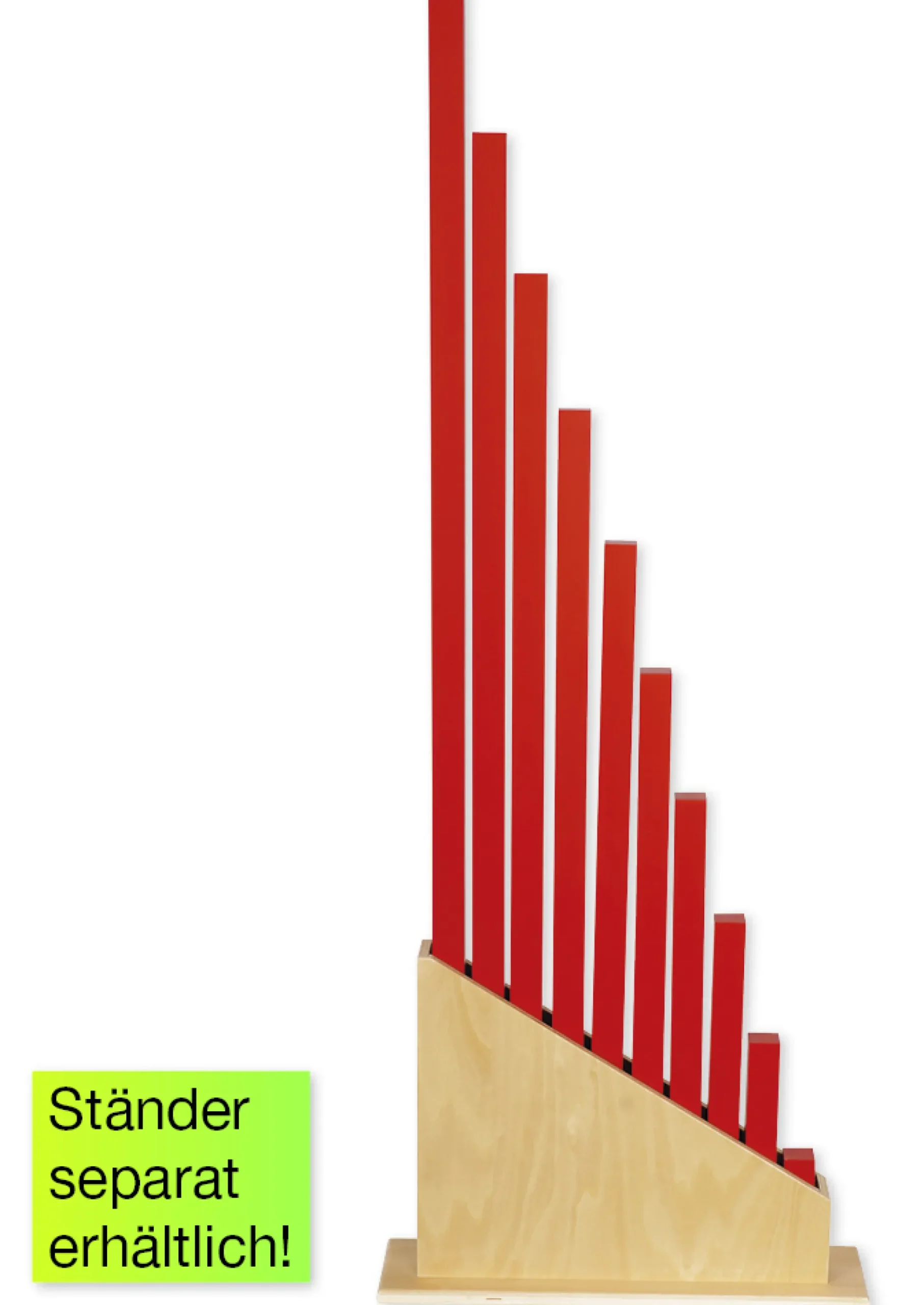 TimeTEX Rote Stangen "Montessori Premium"