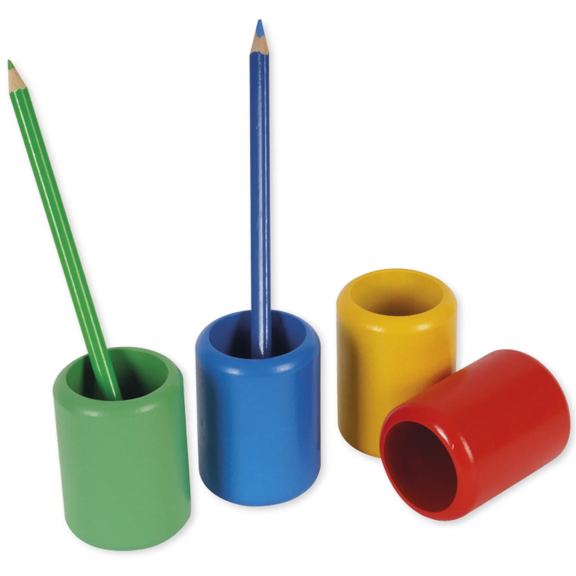 TimeTEX Satz mit 11 farbigen Bleistiftständern "Montessori Premium"