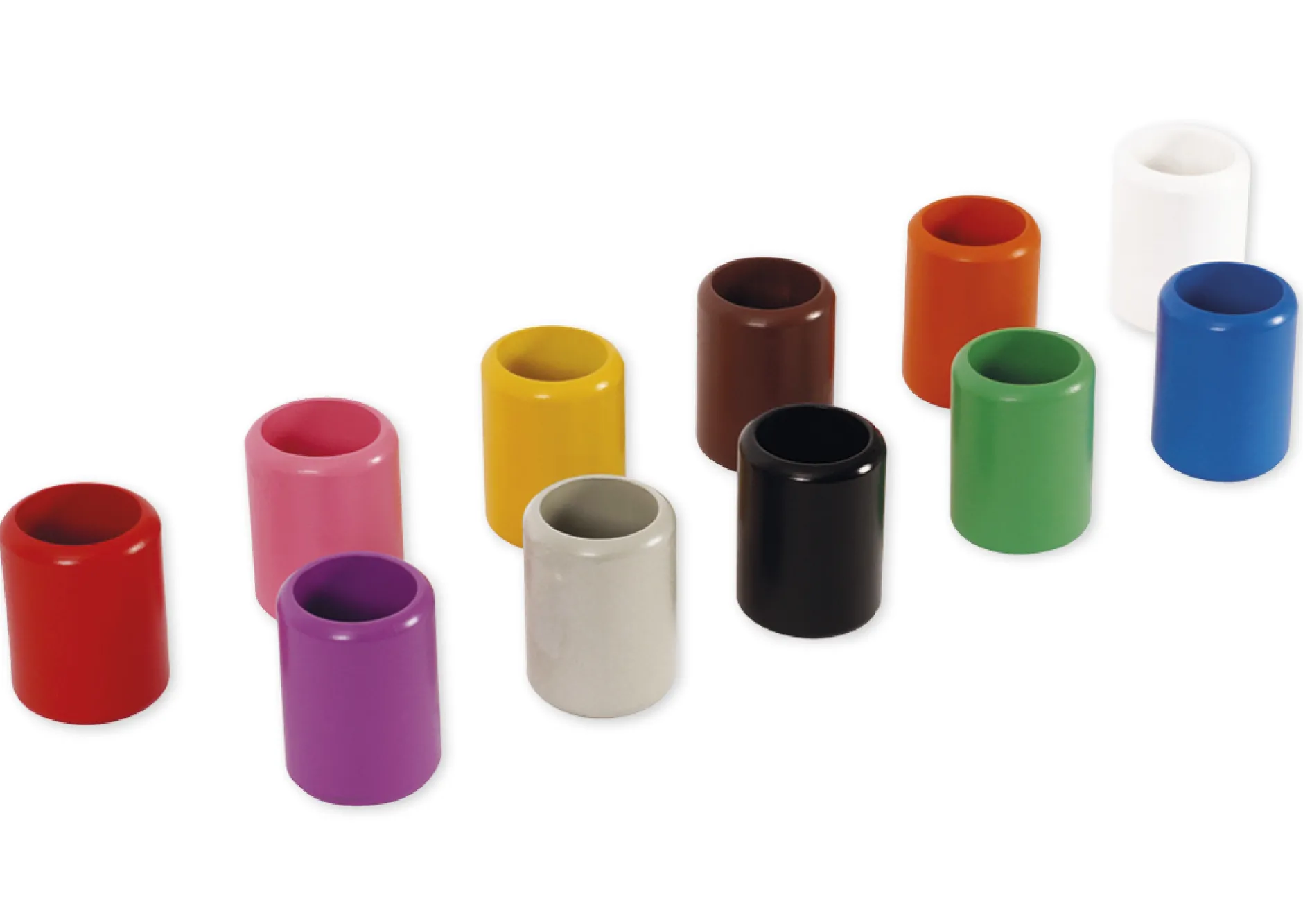 TimeTEX Satz mit 11 farbigen Bleistiftständern "Montessori Premium"