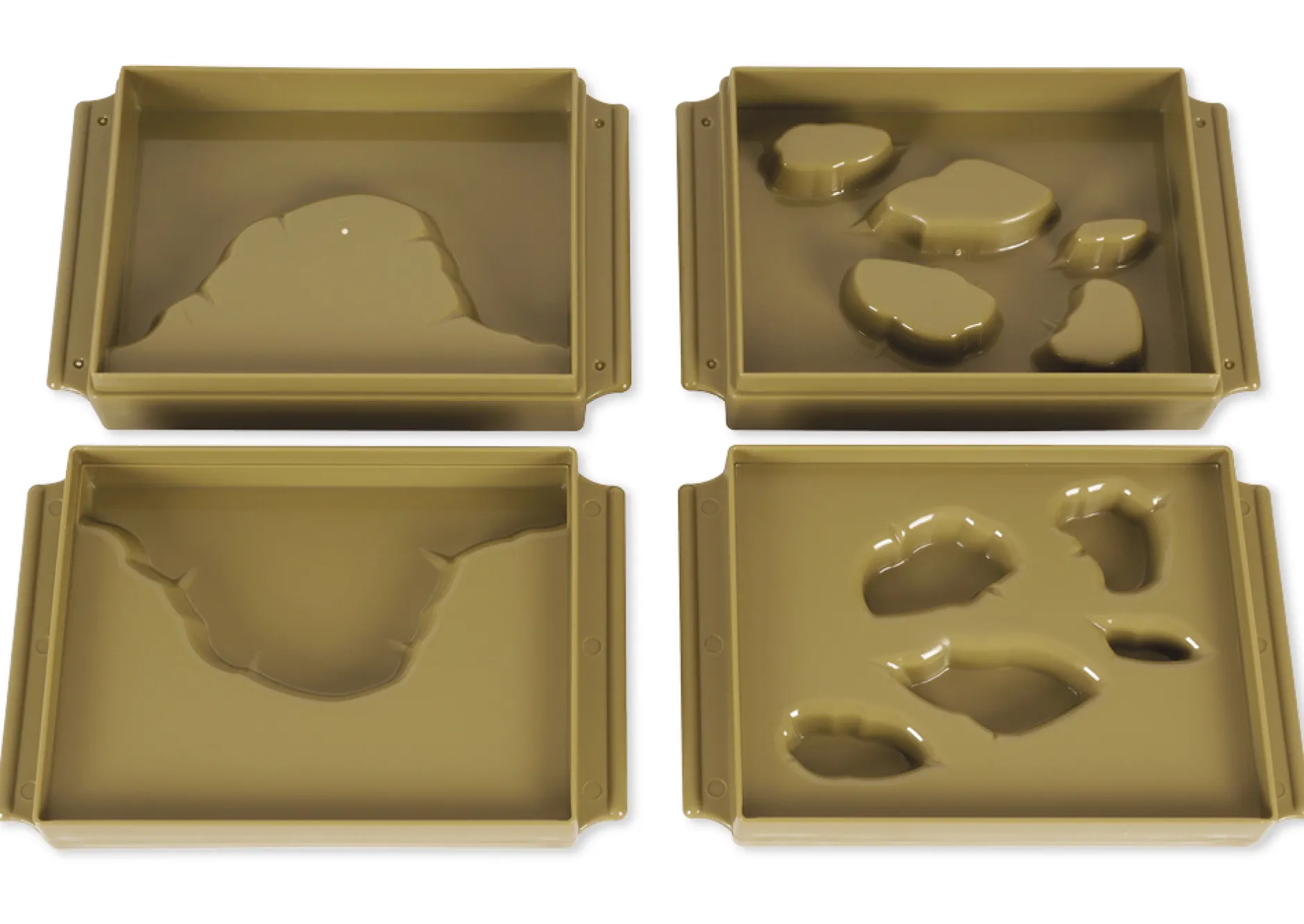 TimeTEX Schalen Land und Wasserformen, 10 Stück "Montessori Premium"