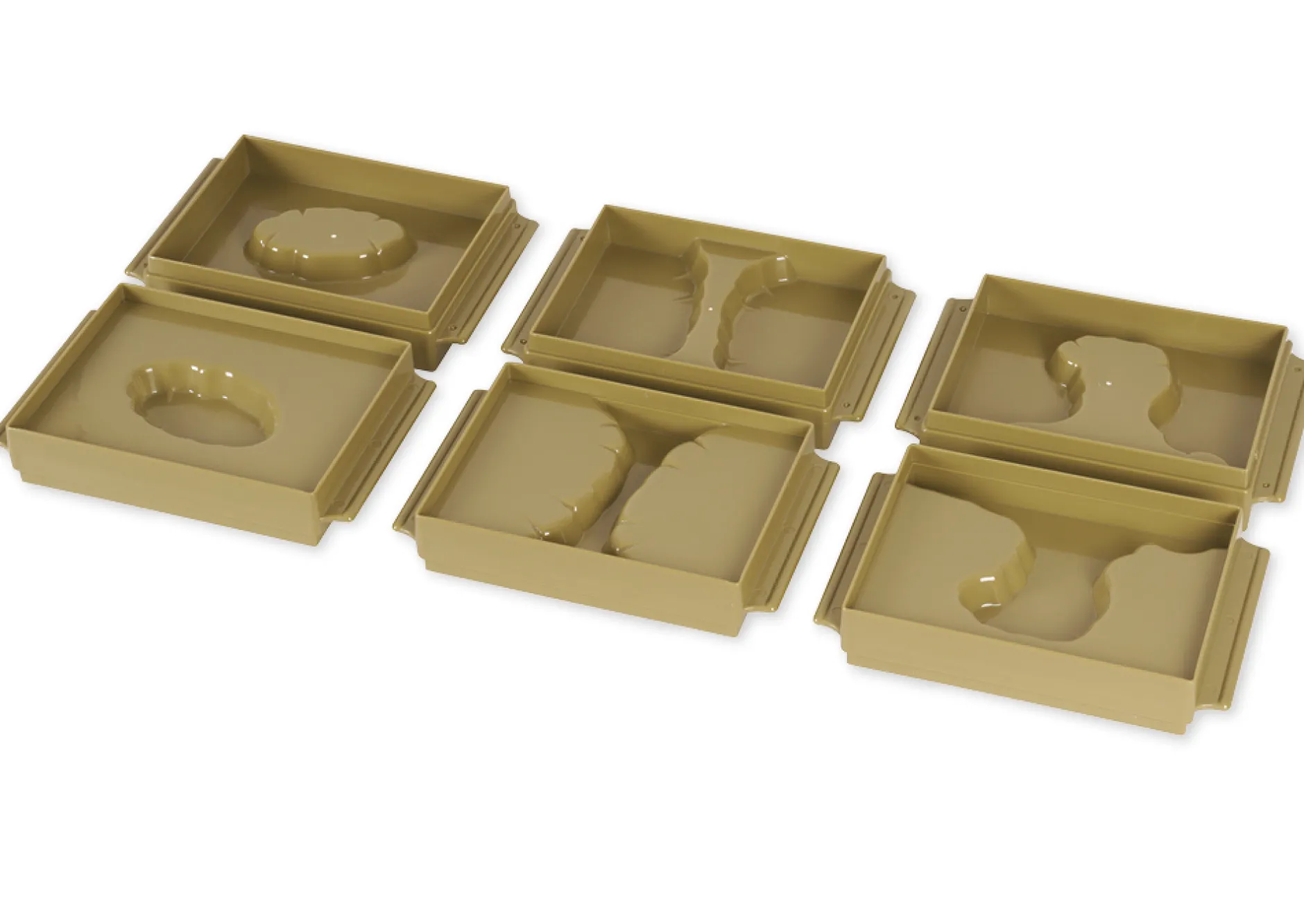TimeTEX Schalen Land und Wasserformen, 10 Stück "Montessori Premium"