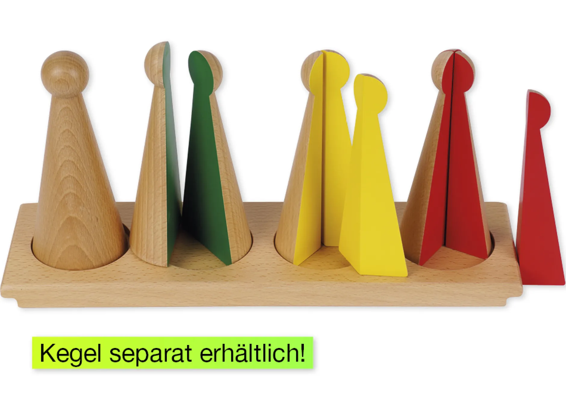 TimeTEX Ständer für die Kegel zum Bruchrechnen "Montessori Premium"