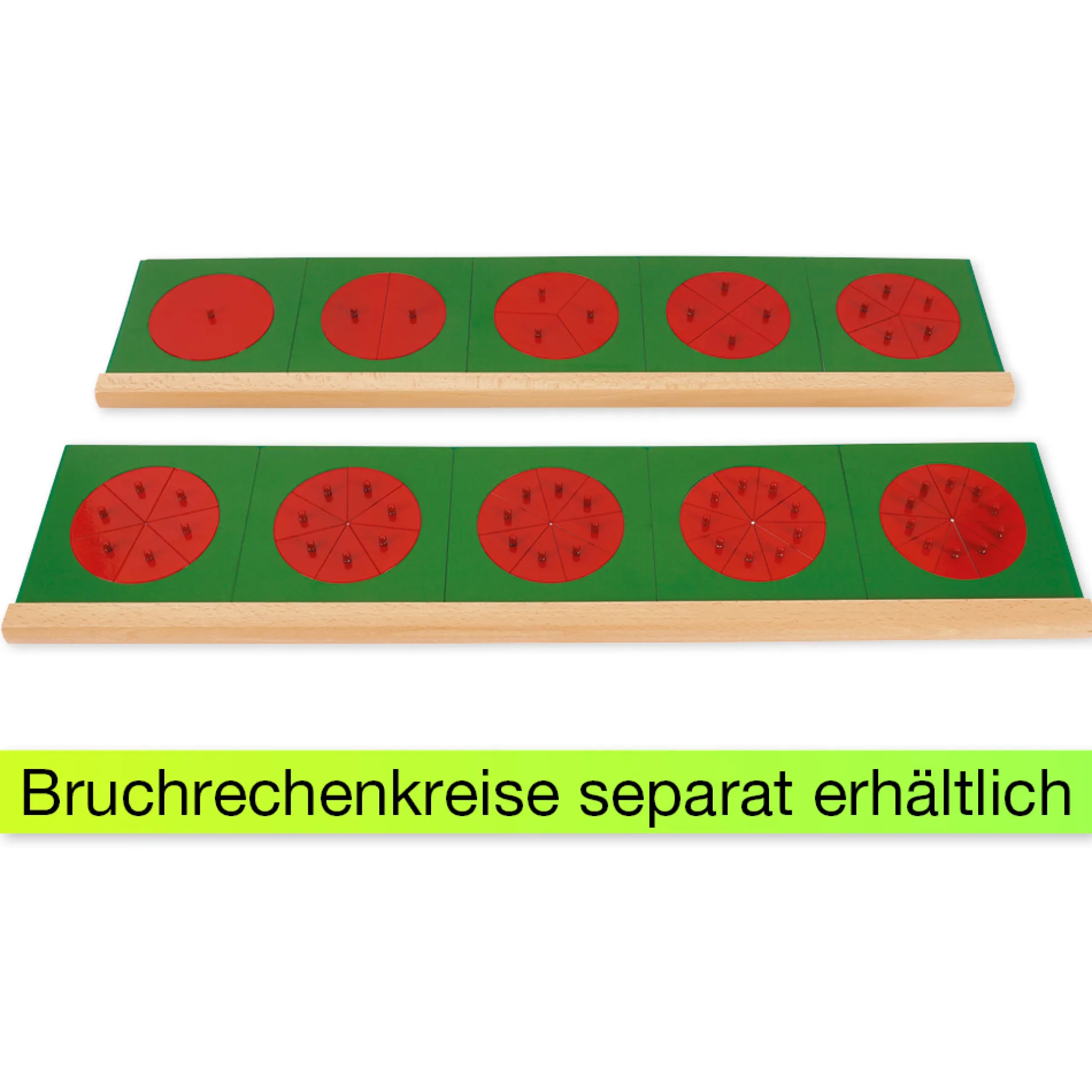 TimeTEX 2 Ständer für die metallenen Bruchrechenkreise "Montessori Premium"