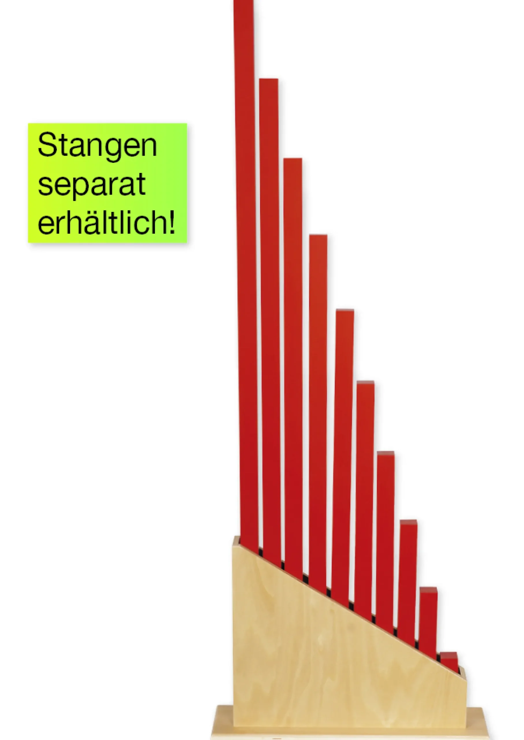TimeTEX Ständer für die roten und numerischen Stangen "Montessori Premium"
