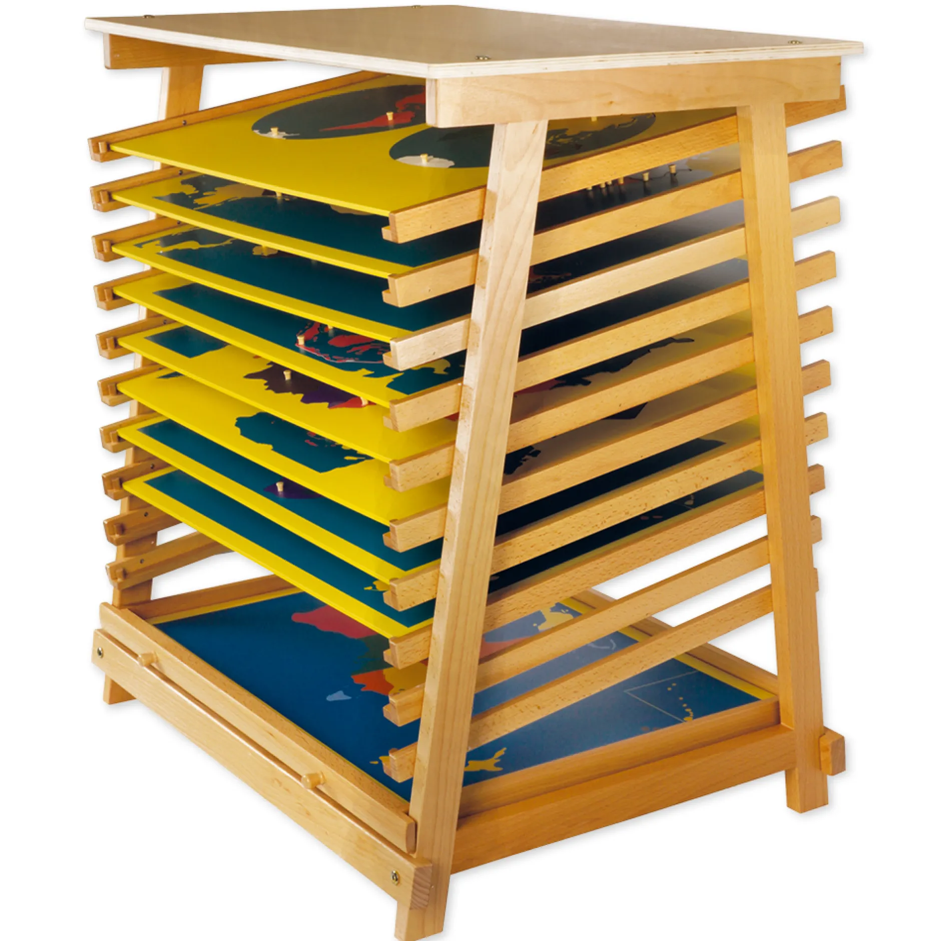 TimeTEX Ständer für 10 Puzzlekarten "Montessori Premium"