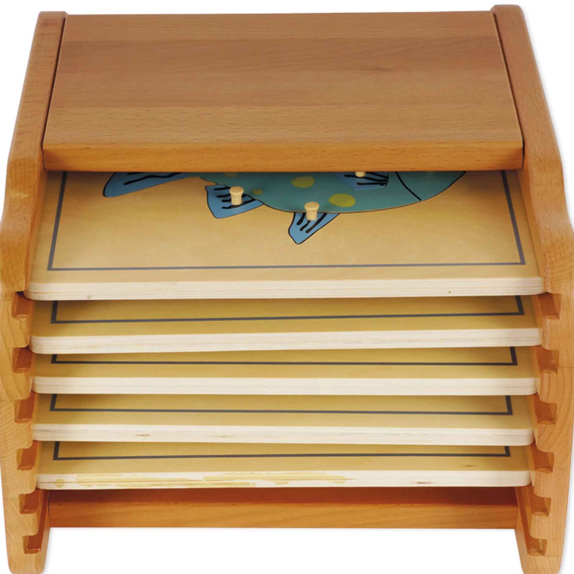 TimeTEX Ständer für 6 Tierpuzzles "Montessori Premium"