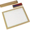 TimeTEX Streifenbrett zur Subtraktion, im Holzrahmen "Montessori Premium"