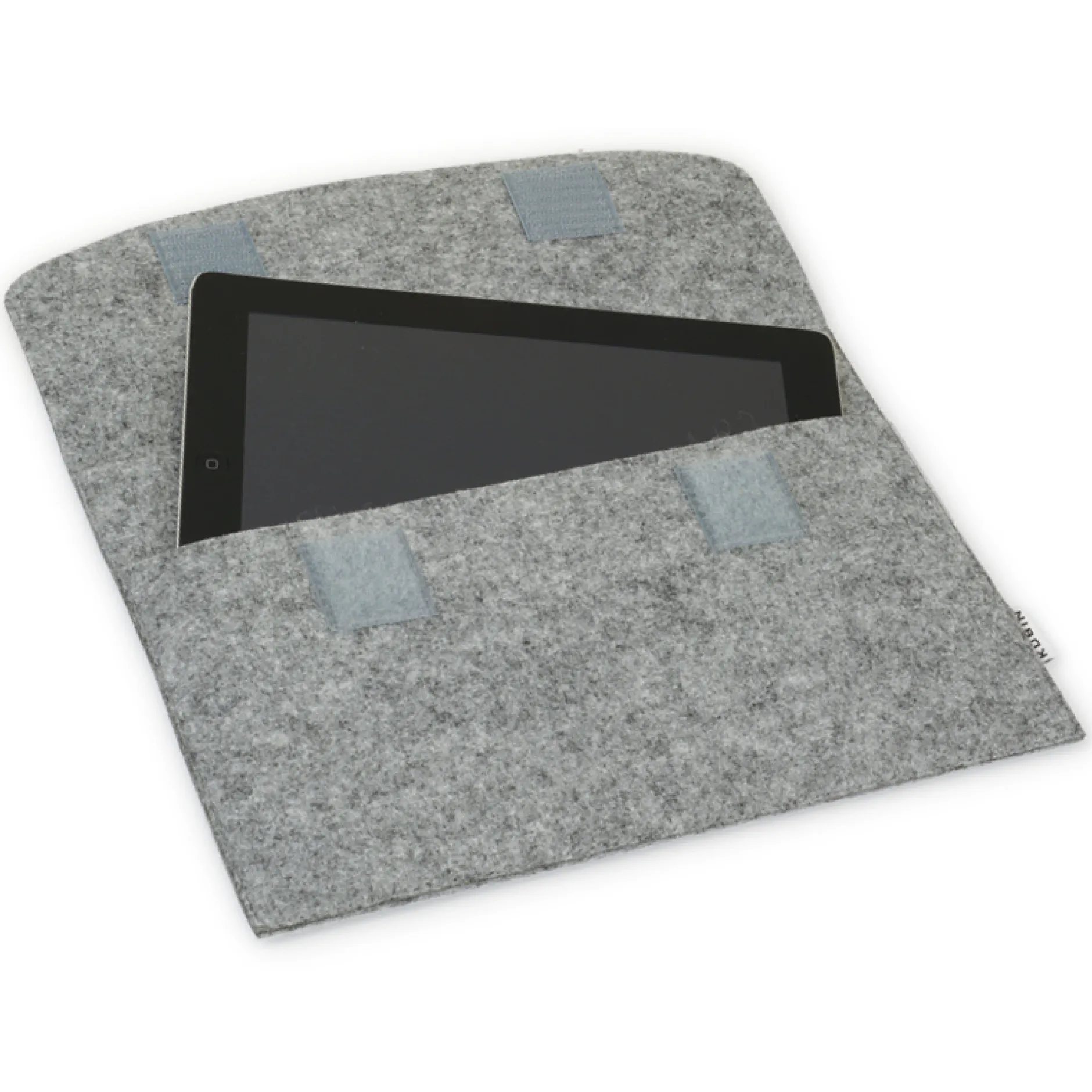TimeTEX Tablet-Hülle aus Filz mit Einstecktasche, 30x20 cm