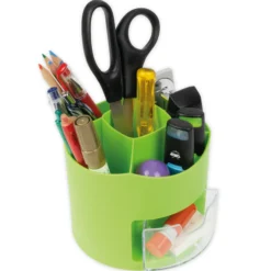 TimeTEX Tisch-Organizer mit Schubfach, drehbar, grün