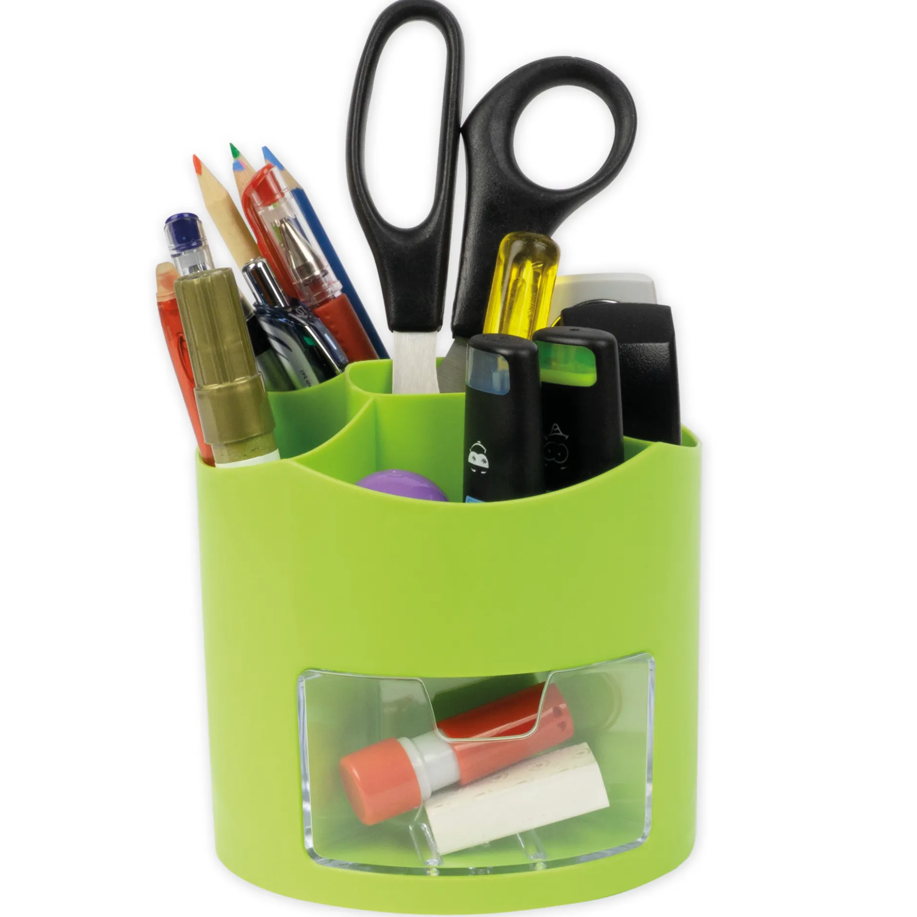 TimeTEX Tisch-Organizer mit Schubfach, drehbar, grün