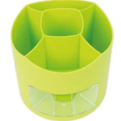 TimeTEX Tisch-Organizer mit Schubfach, drehbar, grün