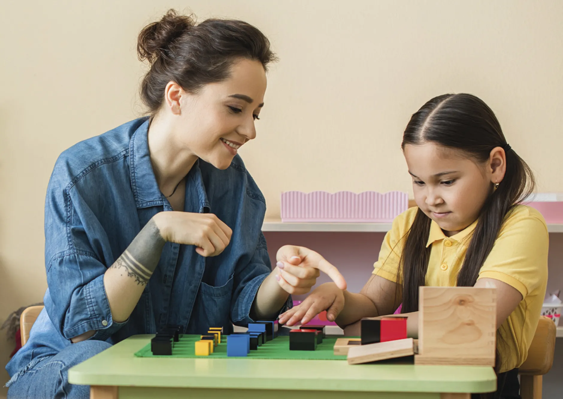 TimeTEX Trinomischer Würfel "Montessori Premium"