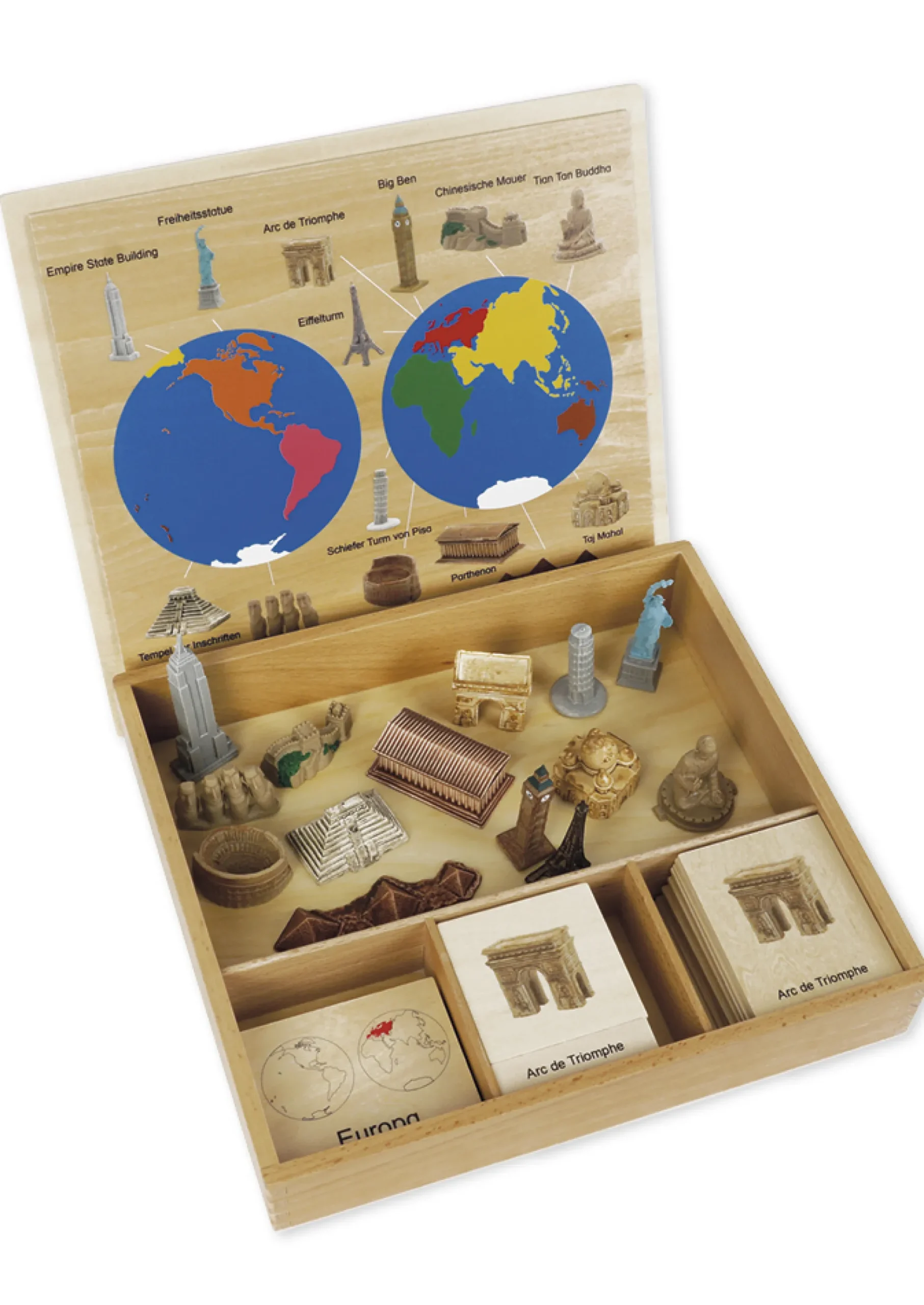 TimeTEX Wahrzeichen-Kontinent-Box "Montessori Premium"