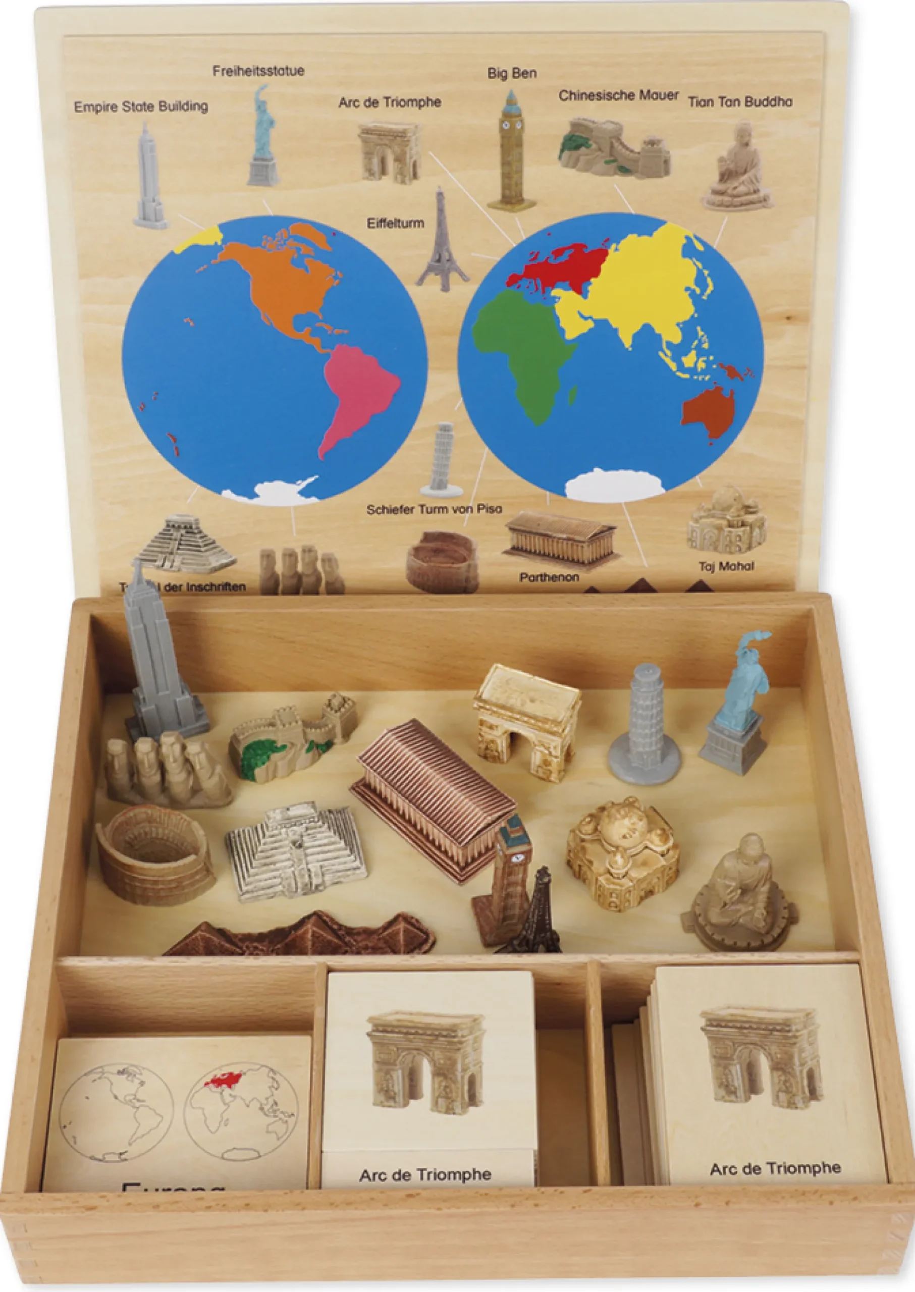 TimeTEX Wahrzeichen-Kontinent-Box "Montessori Premium"