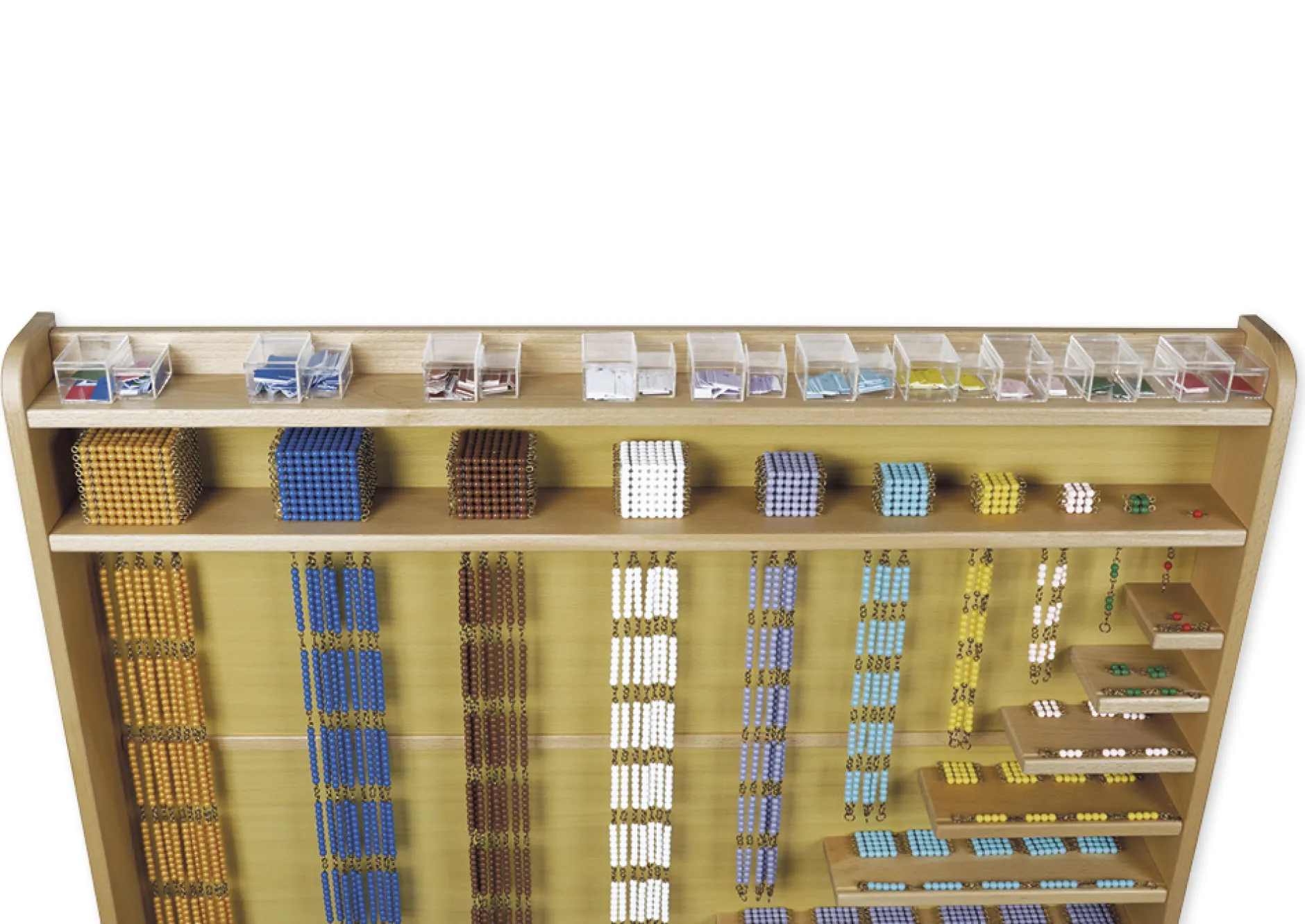 TimeTEX Wandregal für das Perlenmaterial "Montessori Premium"