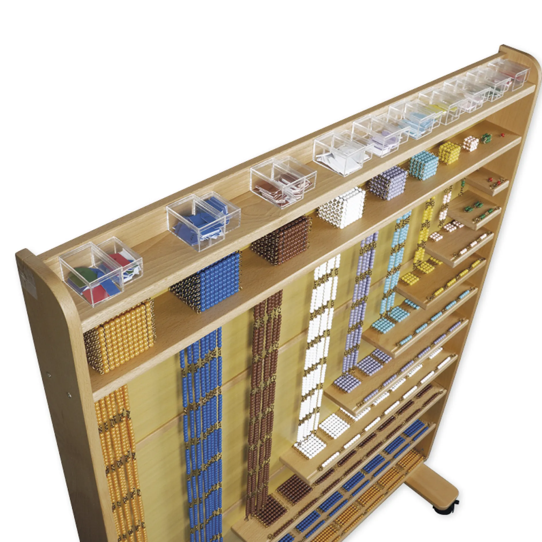 TimeTEX Wandregal für das Perlenmaterial "Montessori Premium"