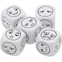 TimeTEX Würfel-Set Emotionen "6 Gesichter", 5-tlg.
