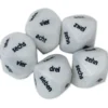 TimeTEX Würfel-Set Zahlenwörter "Eins - Zehn", zehnseitig, 5-tlg., 22 mm