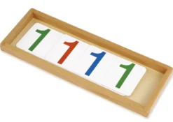 TimeTEX Zahlen 1-1000 für Einführung in das Dezimalsystem, im Tablett "Montessori Premium"