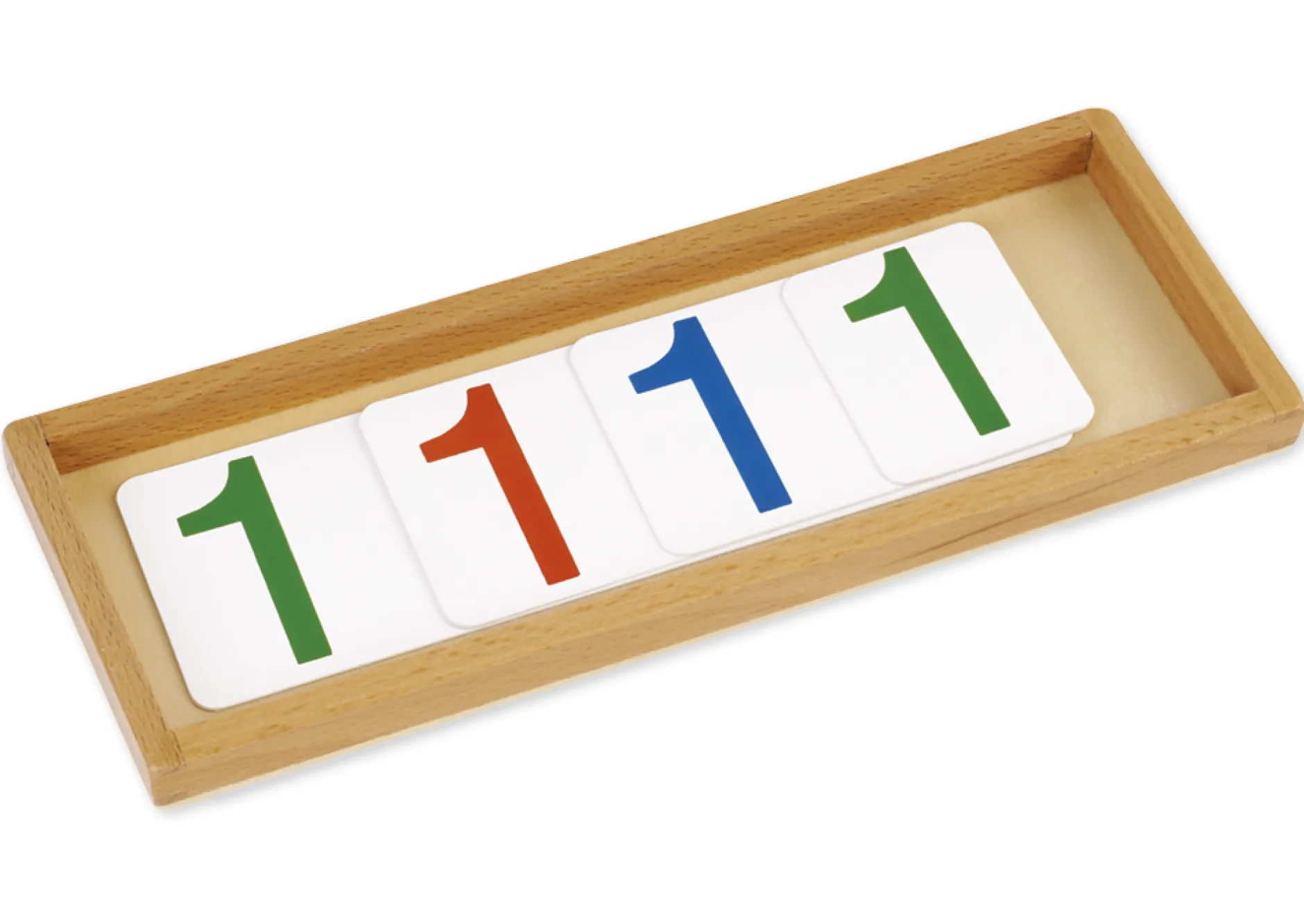 TimeTEX Zahlen 1-1000 für Einführung in das Dezimalsystem, im Tablett "Montessori Premium"