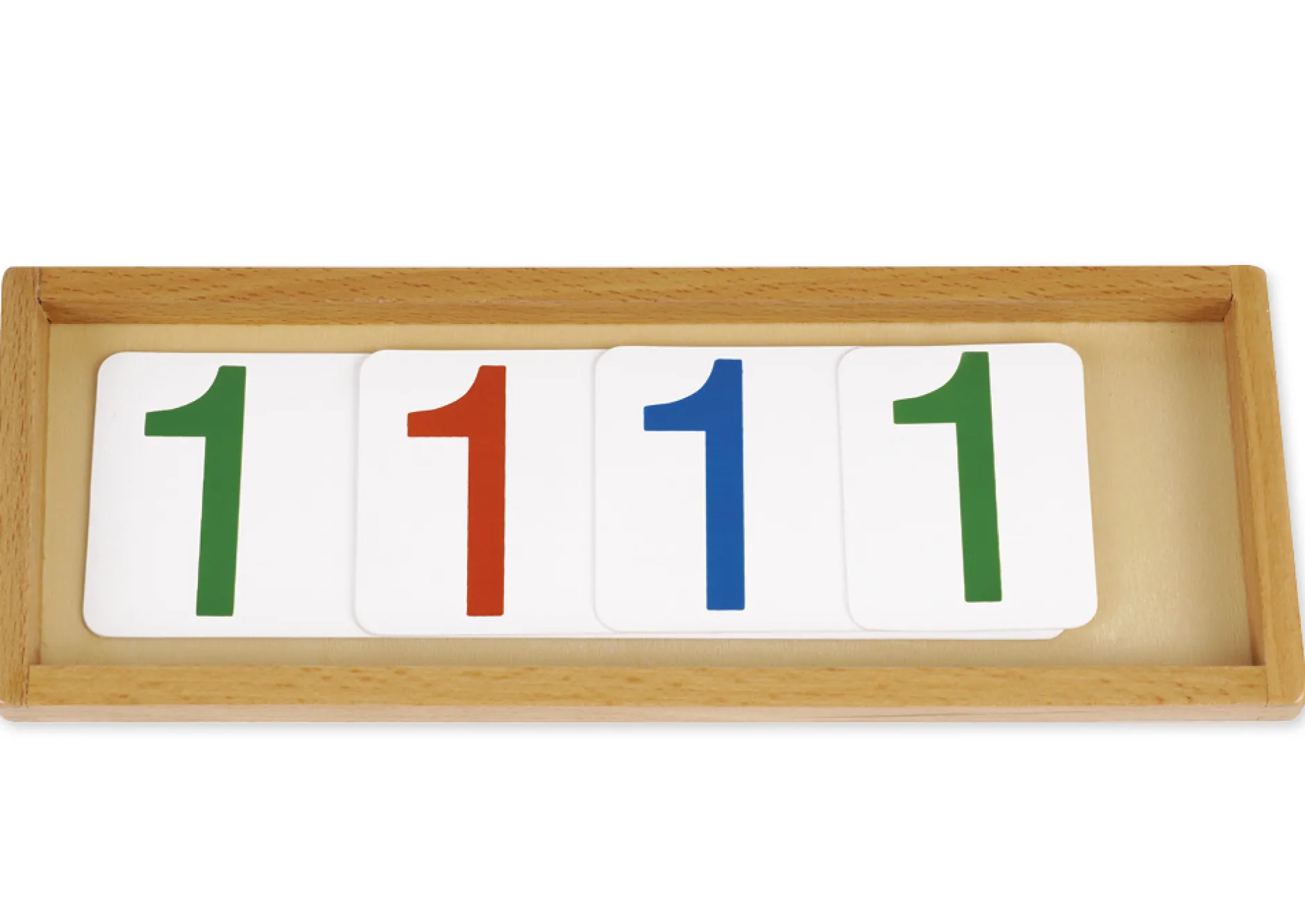 TimeTEX Zahlen 1-1000 für Einführung in das Dezimalsystem, im Tablett "Montessori Premium"