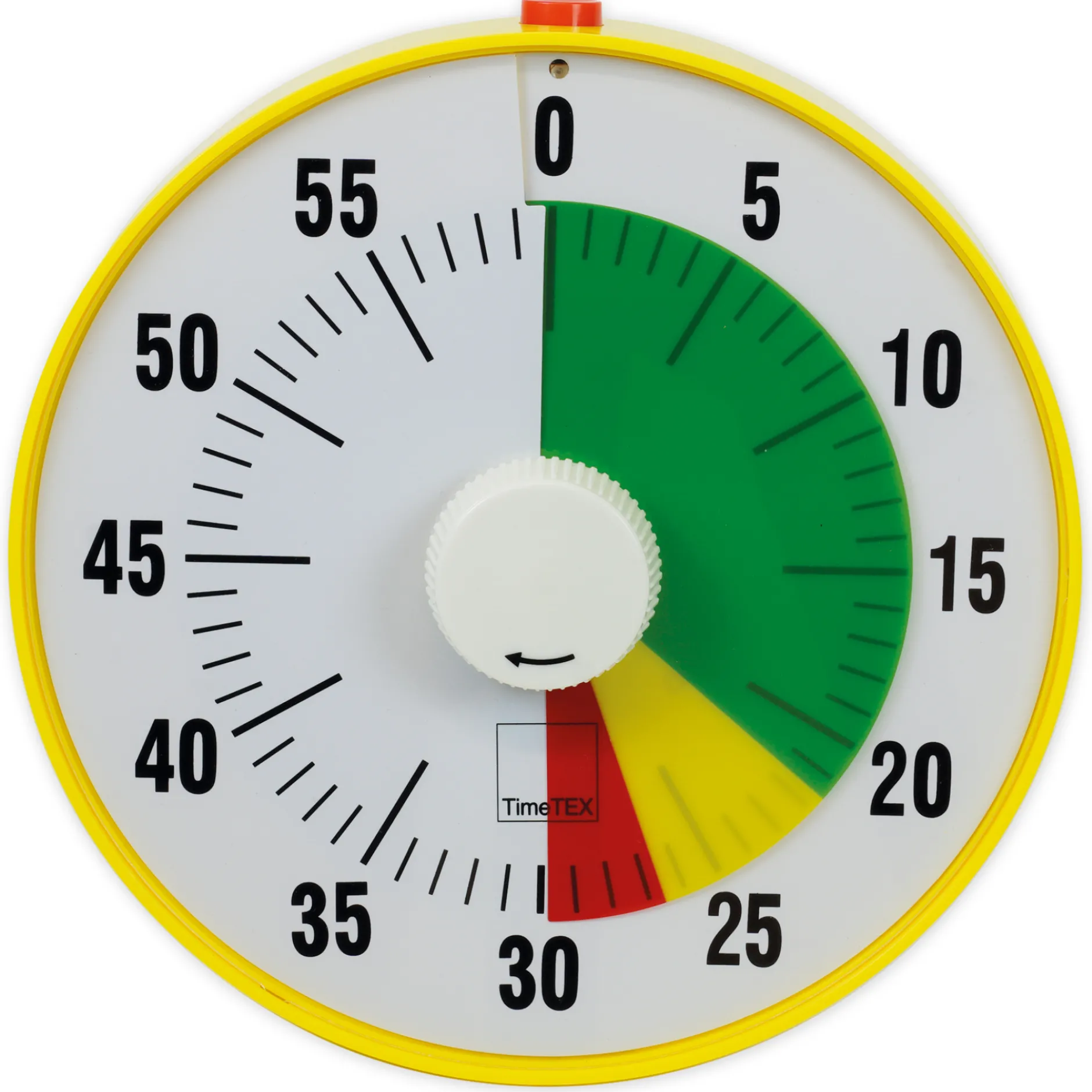 TimeTEX Zeitdauer-Uhr "lautlos" L, 19 cm ø, mit Ampelscheibe + Pausentaste