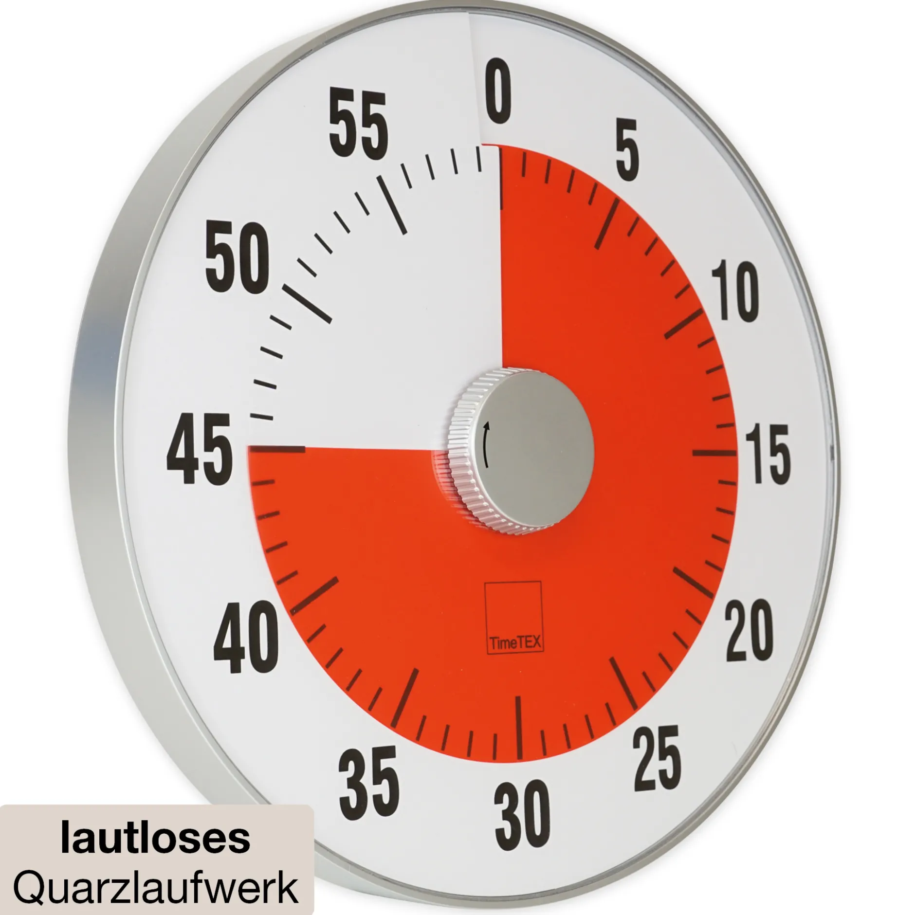 TimeTEX Zeitdauer-Uhr "lautlos" XL, 32 cm ø
