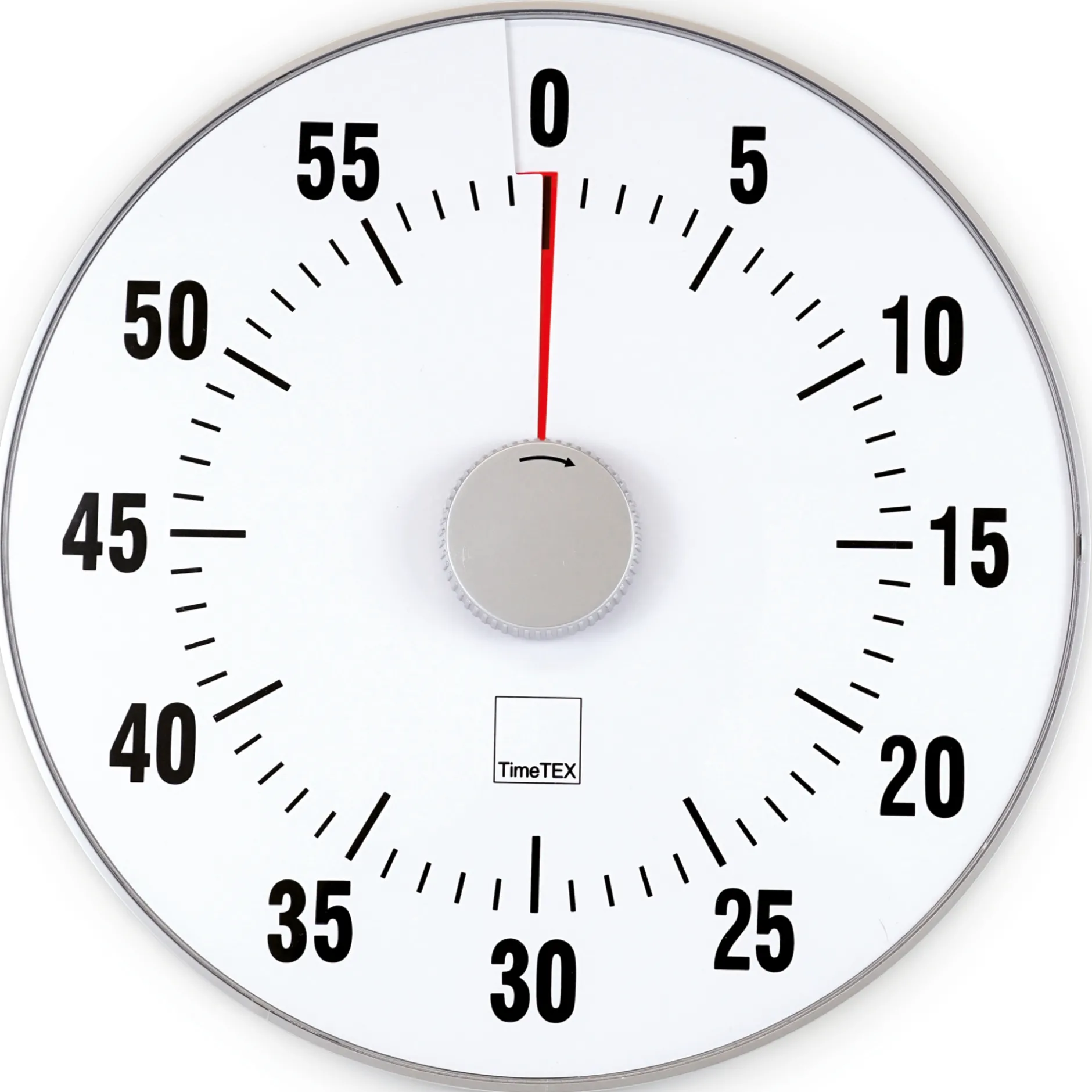 TimeTEX Zeitdauer-Uhr "lautlos" XL, 32 cm ø mit Ampelscheibe
