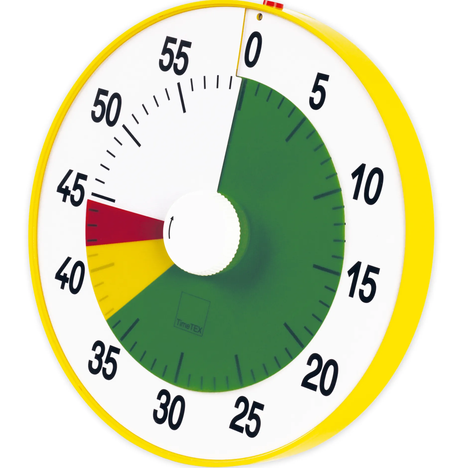 TimeTEX Zeitdauer-Uhr "lautlos" XL, 32 cm ø, mit Ampelscheibe + Pausentaste