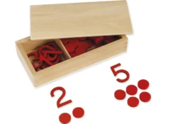 TimeTEX Ziffern und Chips, in Holzbox