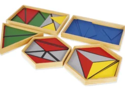 TimeTEX Zwölf Blaue Dreiecke "Montessori Premium"