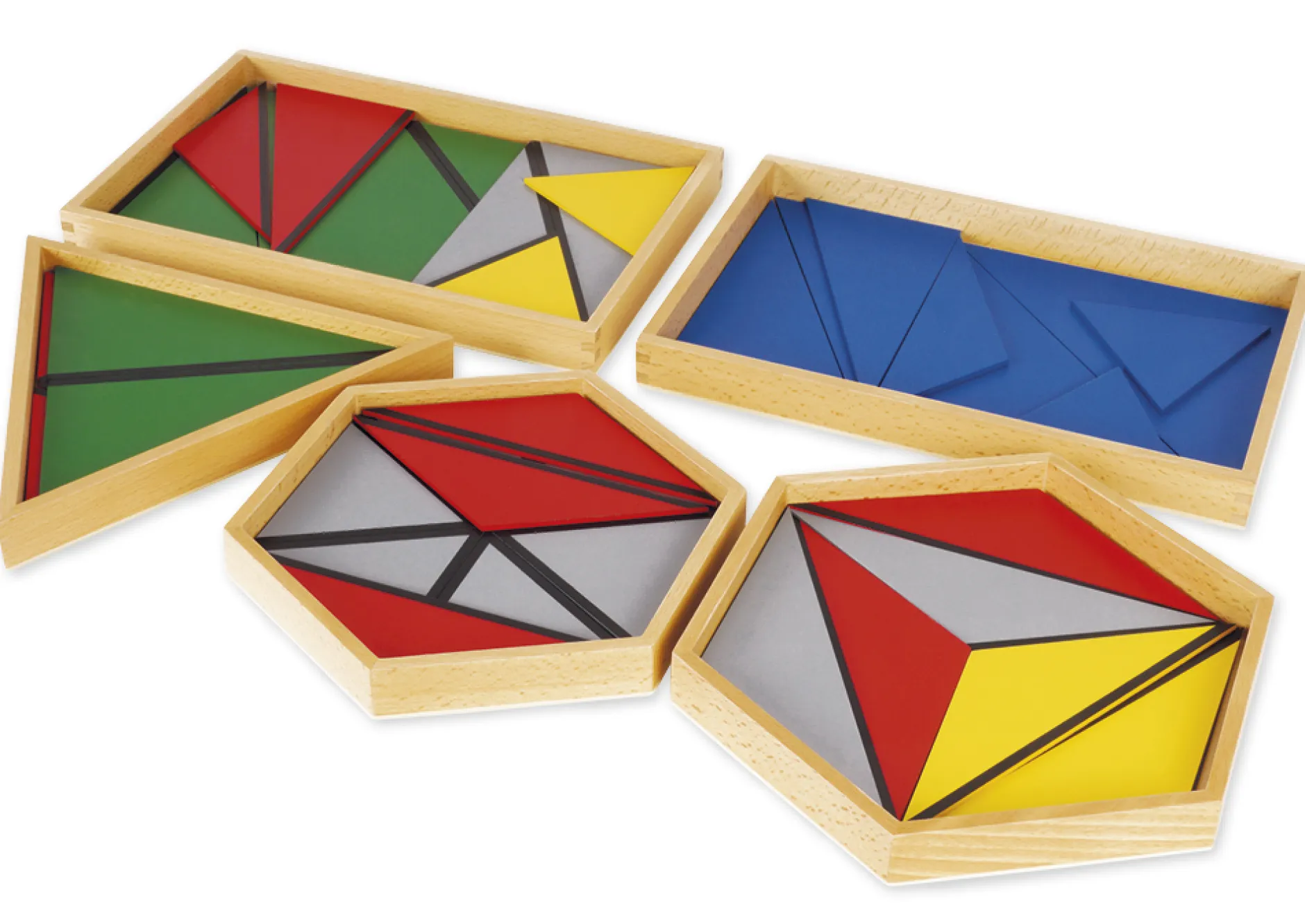 TimeTEX Zwölf Blaue Dreiecke "Montessori Premium"
