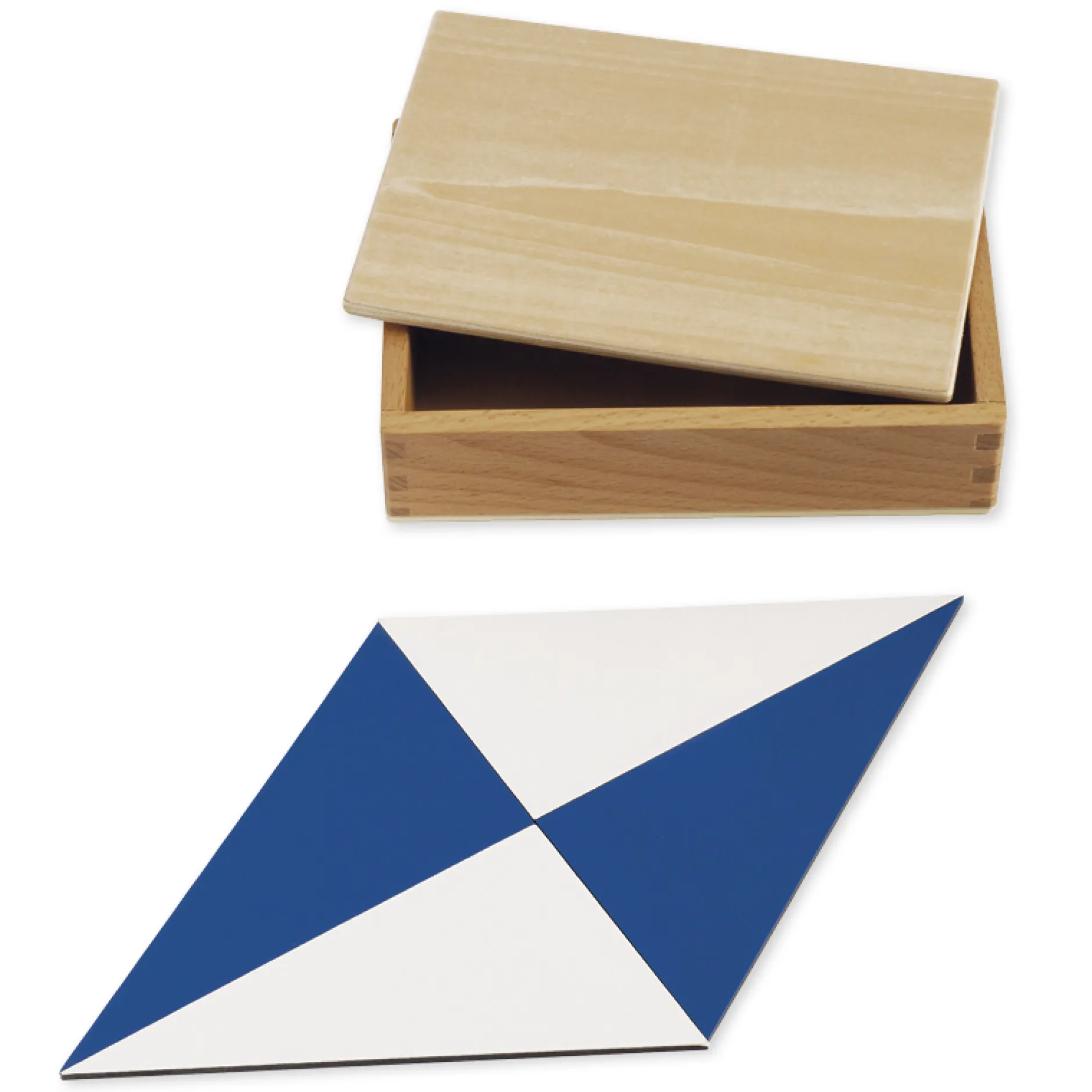 TimeTEX Zwölf Blaue Dreiecke "Montessori Premium"